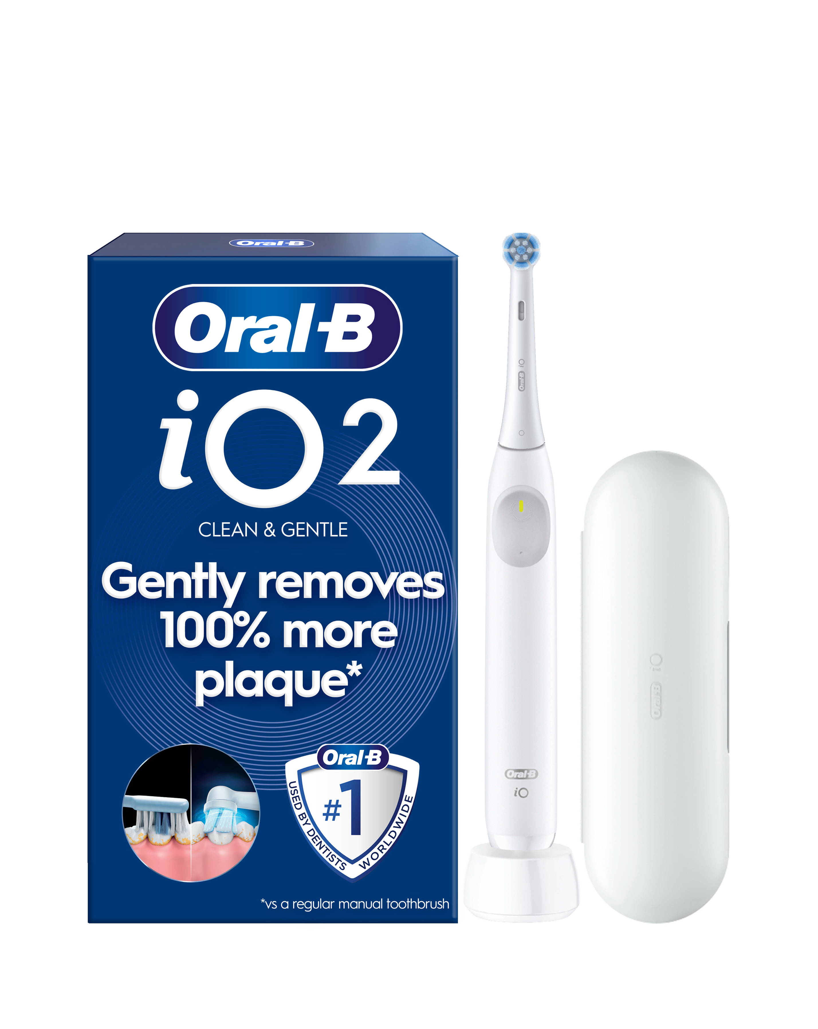 Oral-B iO2 Simple Electric Toothbrush with Travel Case - White NEW *FREE DEL* - Image 10