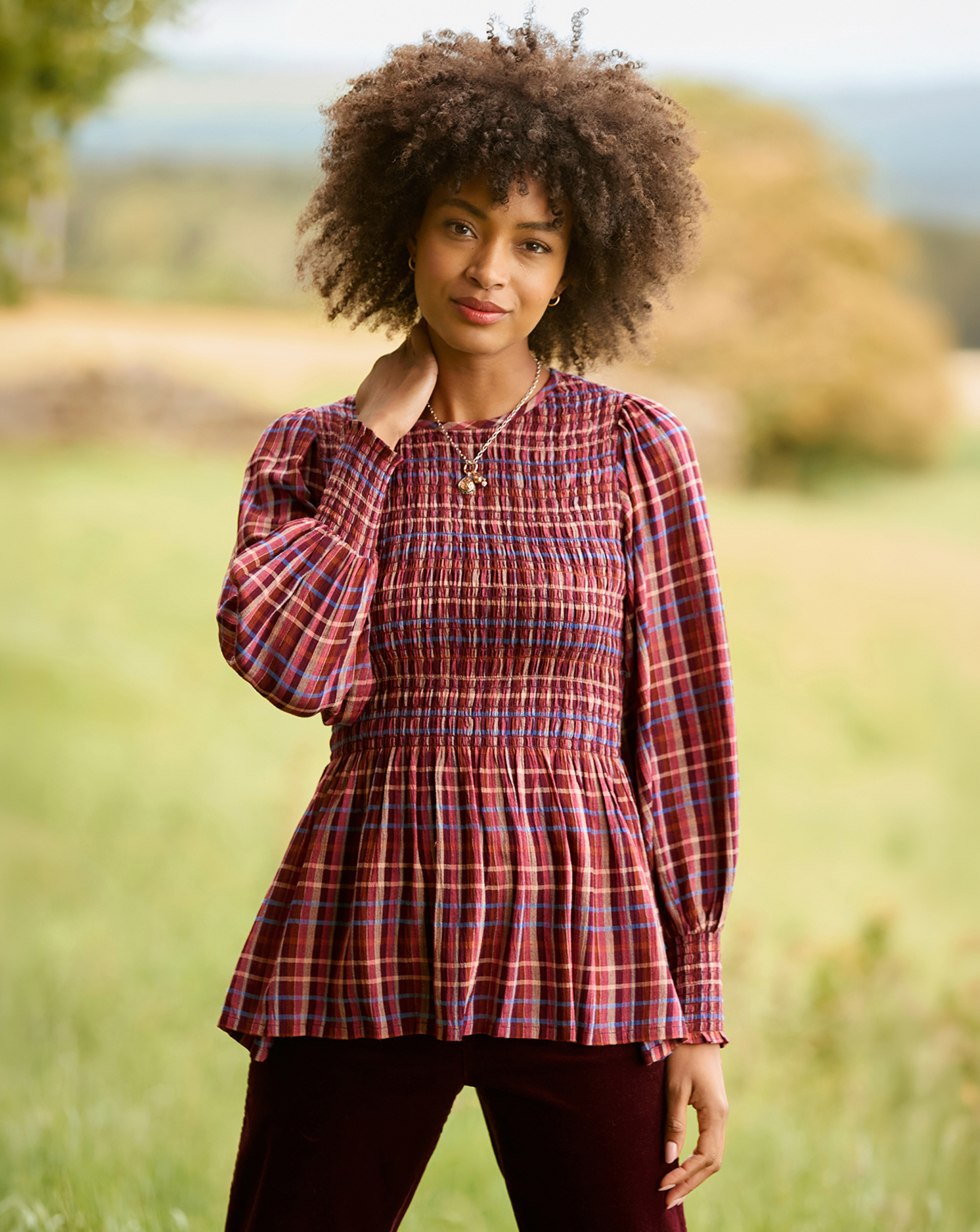 Joe Browns Matilda Checked Blouse