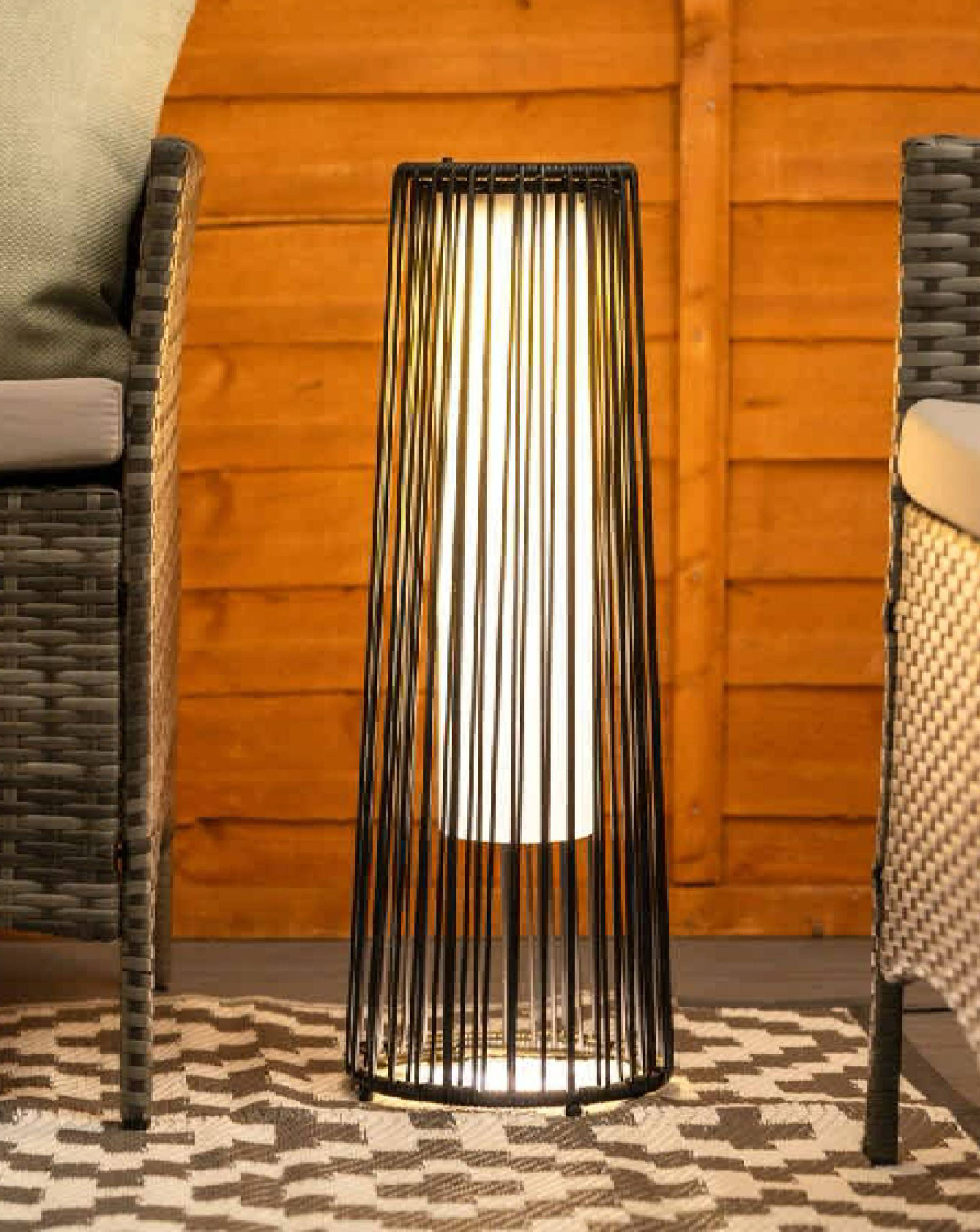 New In - ValueLights Large Black Rattan