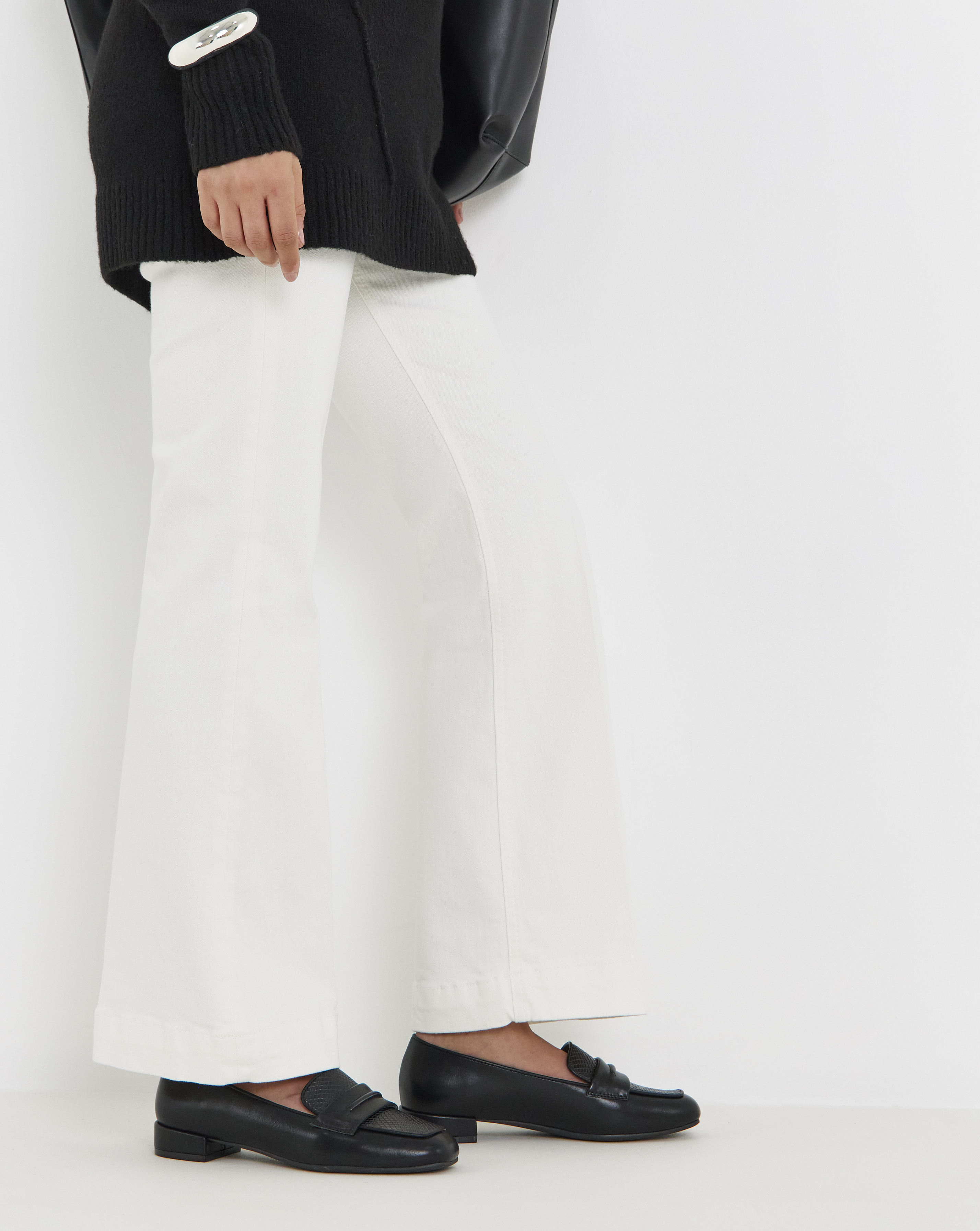 New In - Block Heel Penny Loafer Wide