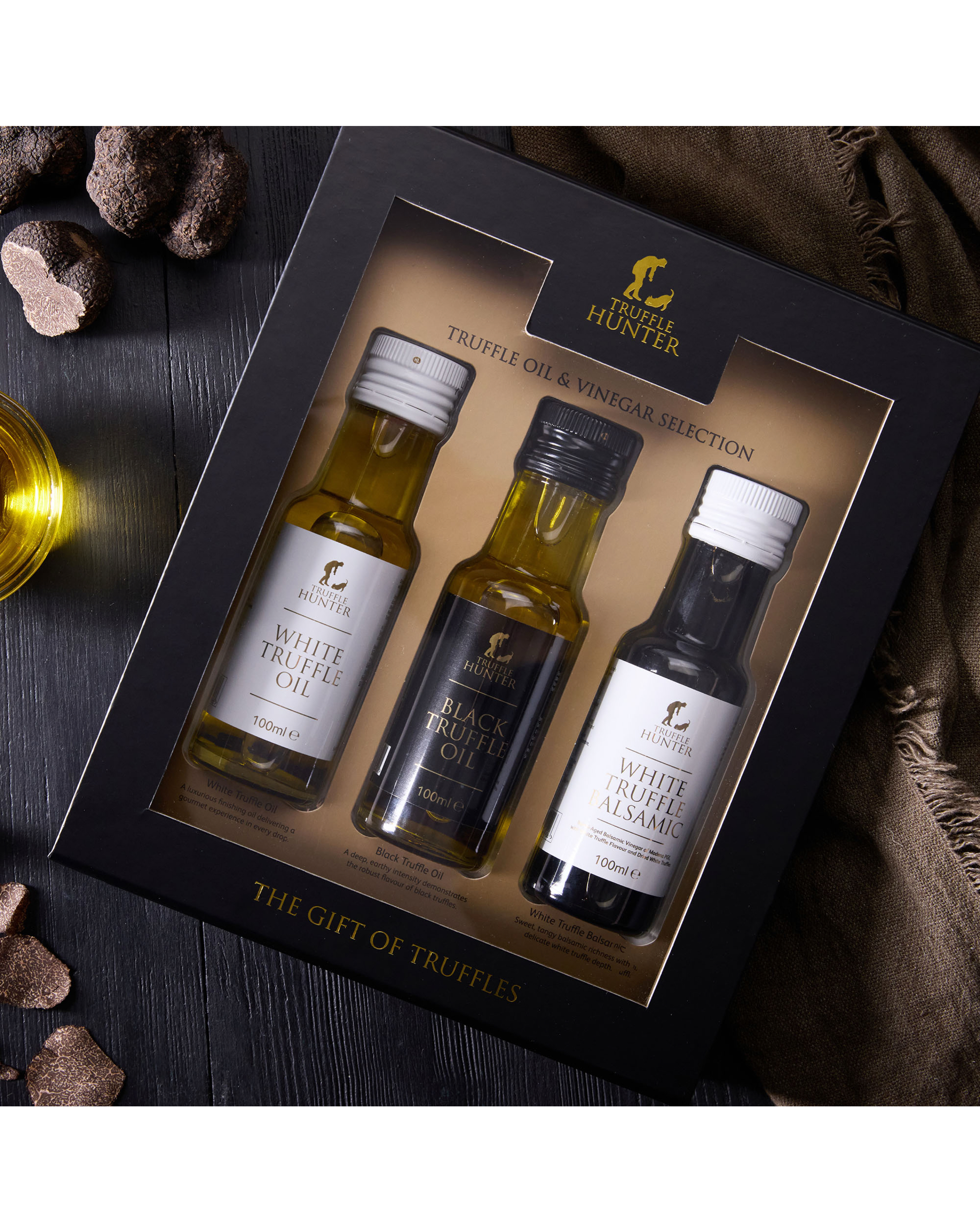 Truffle Hunter Men's White/Black Oil & Vinegar Selection 100Ml