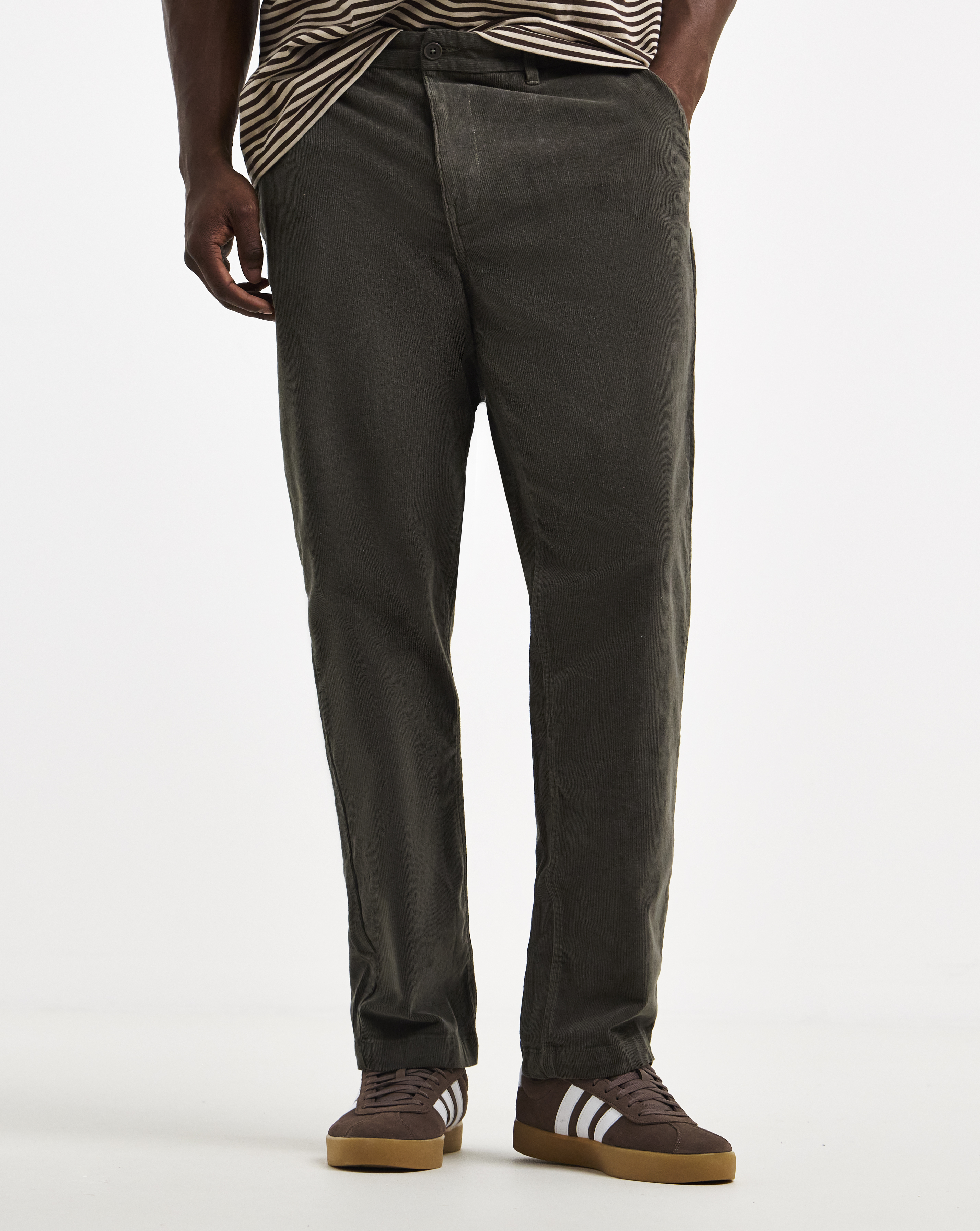 Cord Cotton Stretch Straight Fit Chino