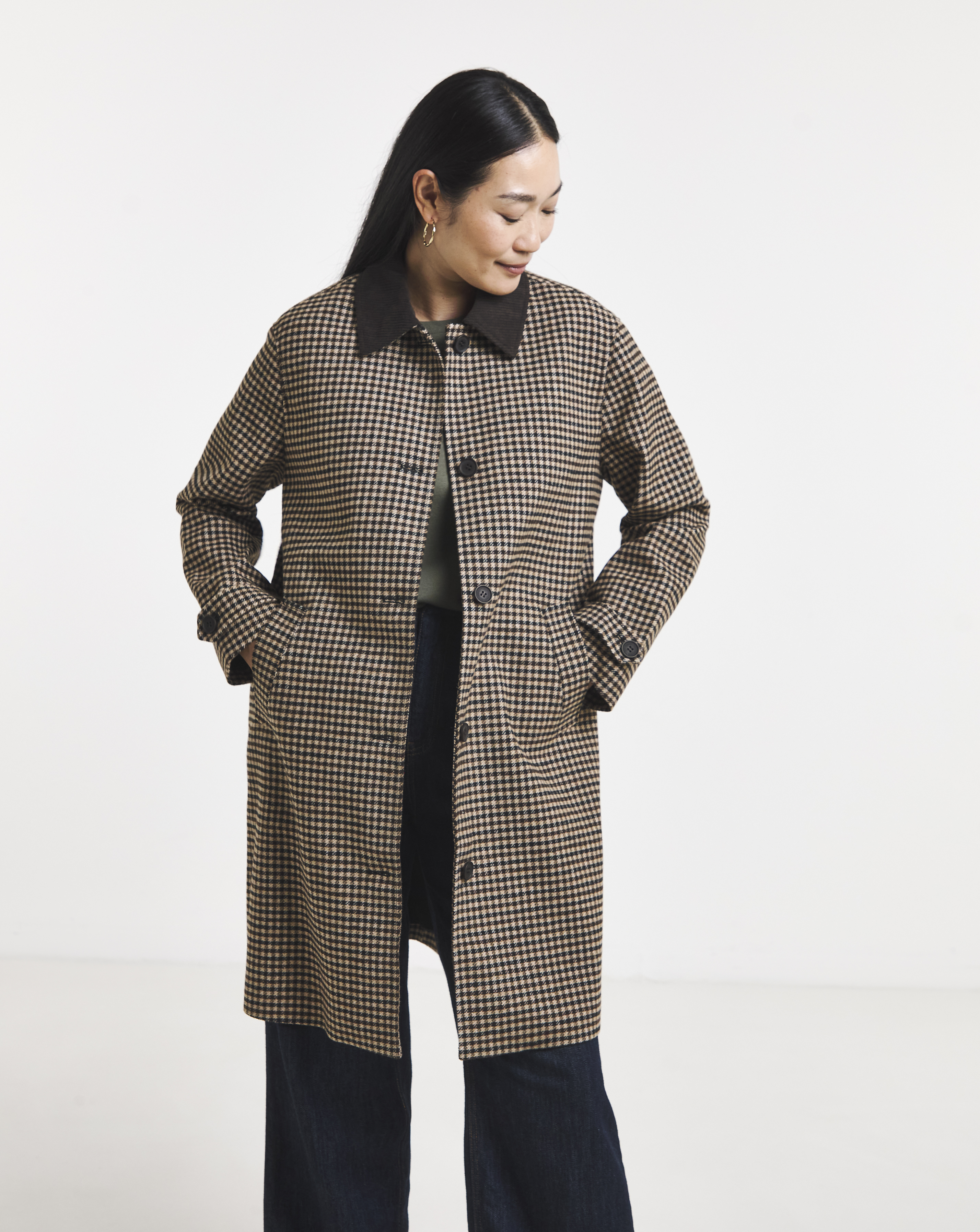 JDY Check Coat