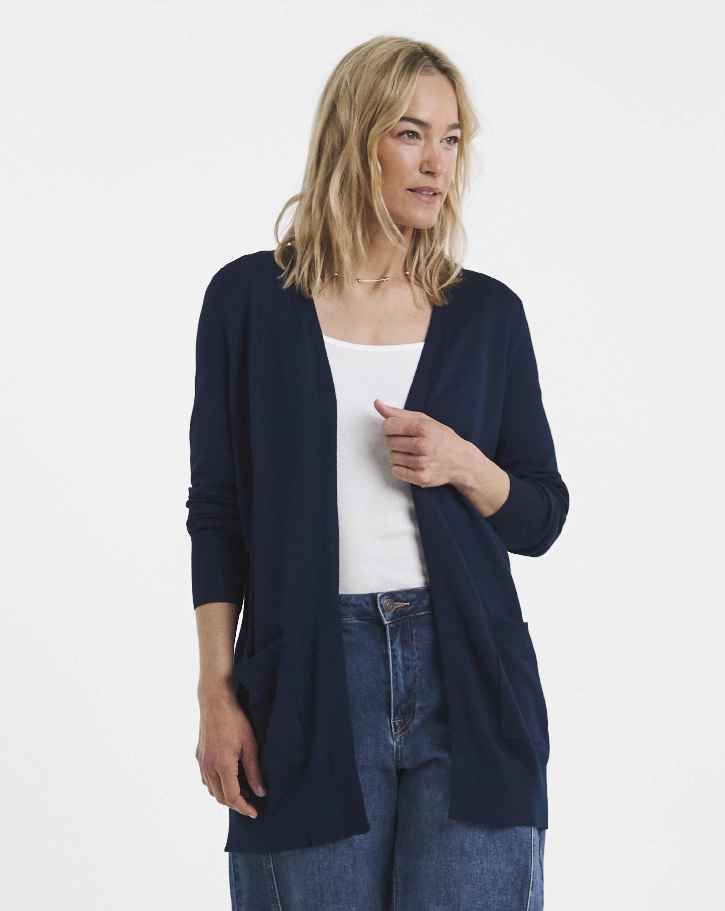 LONGLINE EDGE TO CARDIGAN
