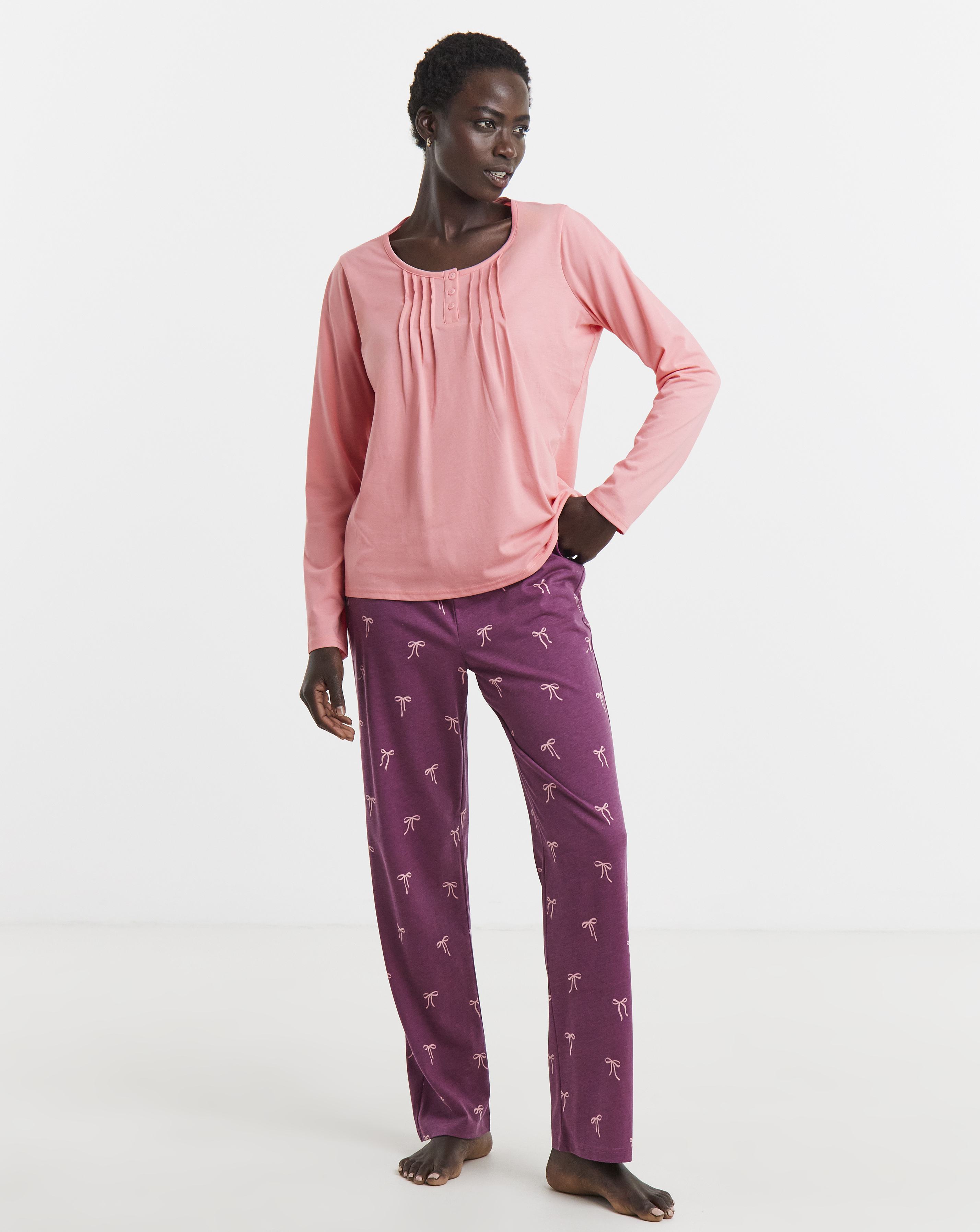 Julipa Value Bow Print Pyjama Set