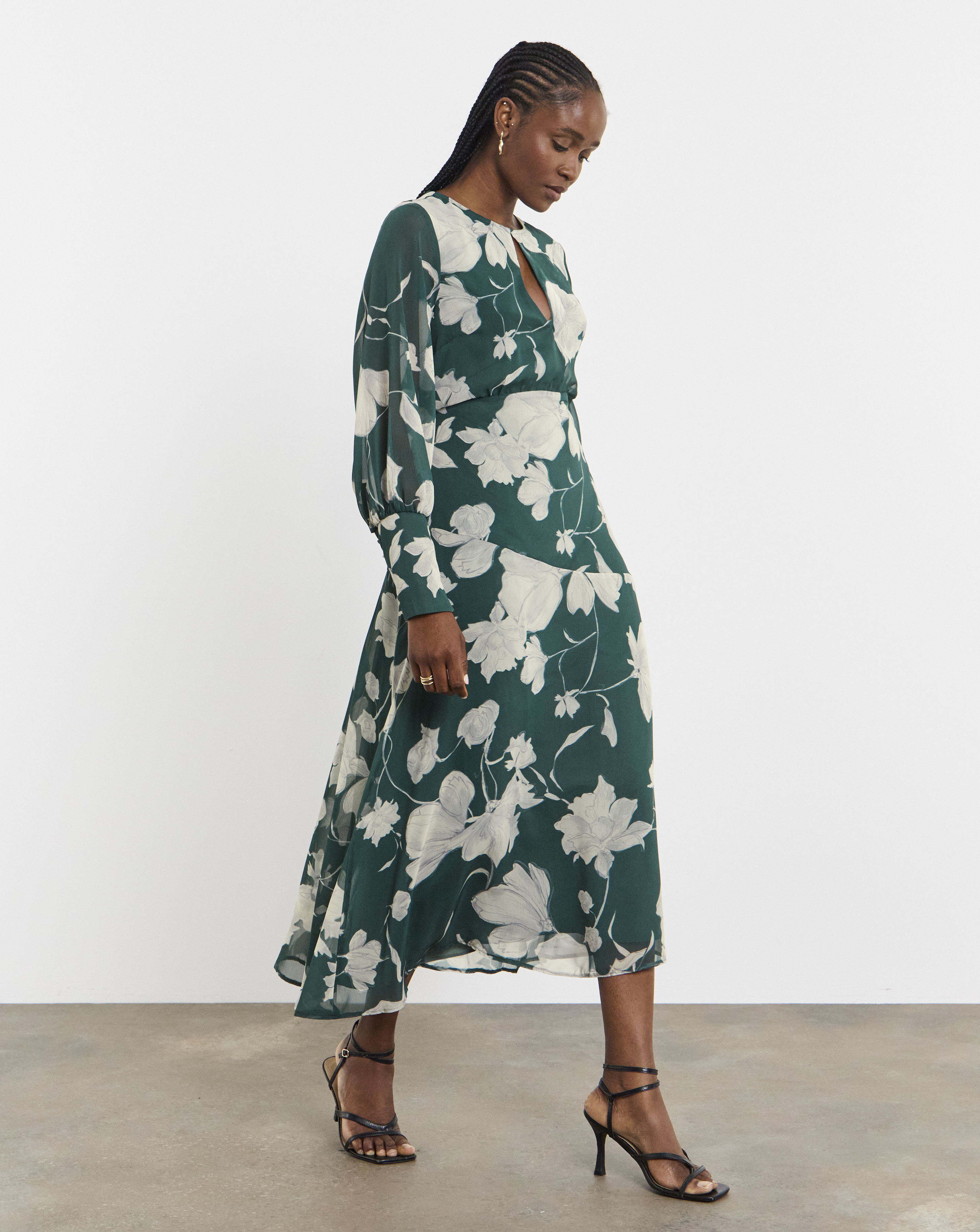 Joanna Hope Long Sleeve Maxi Dress