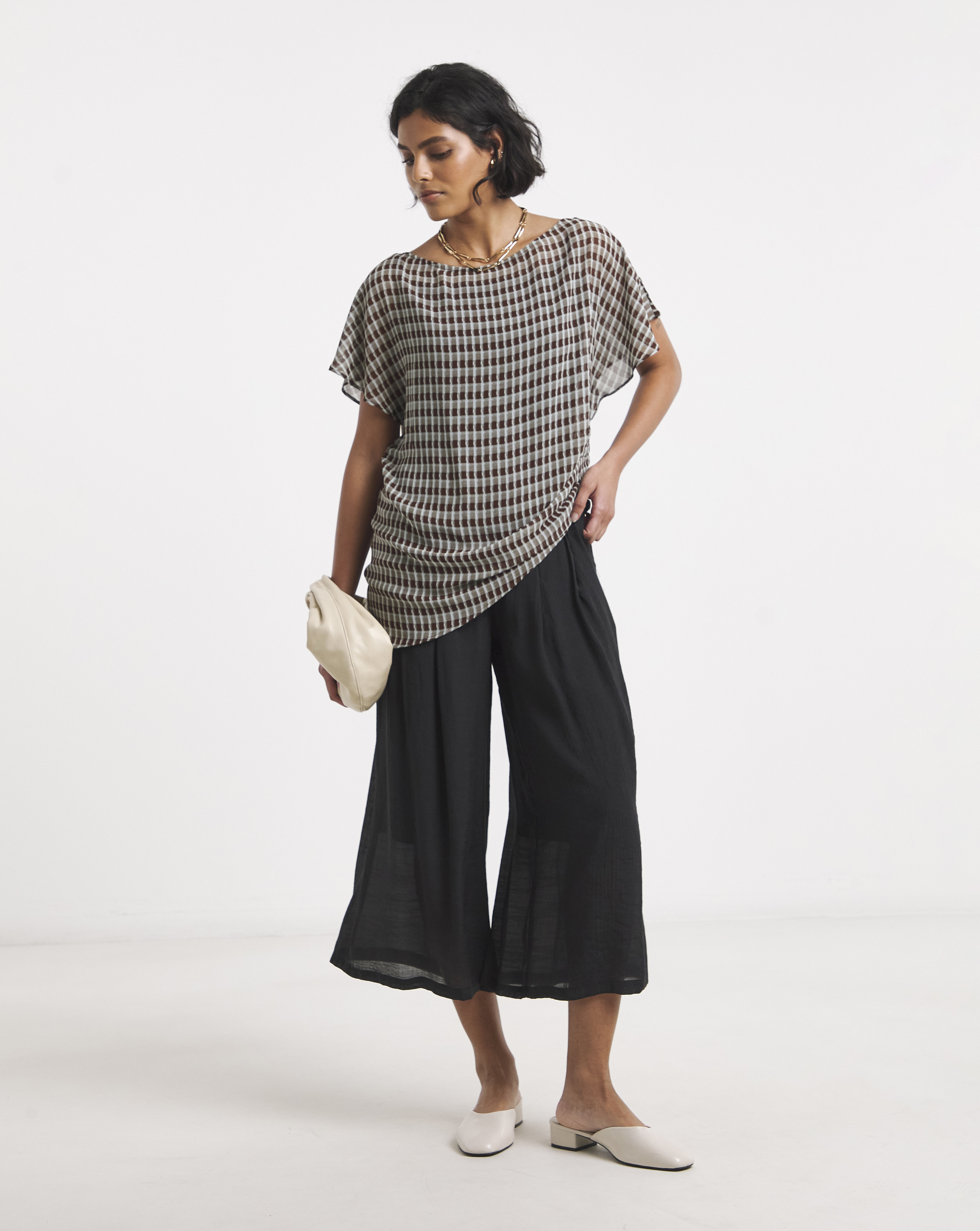 New In - Black Palazzo Culotte