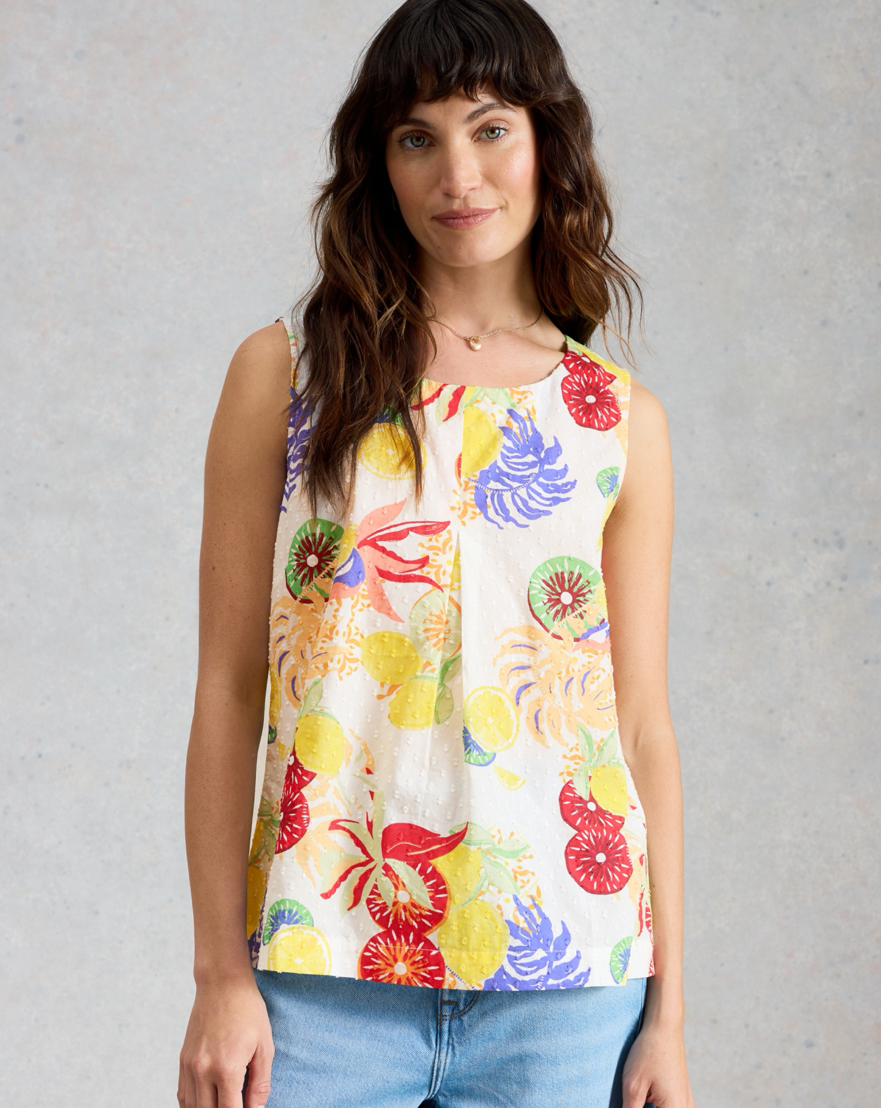 White Stuff Paradise Organic Cotton Vest