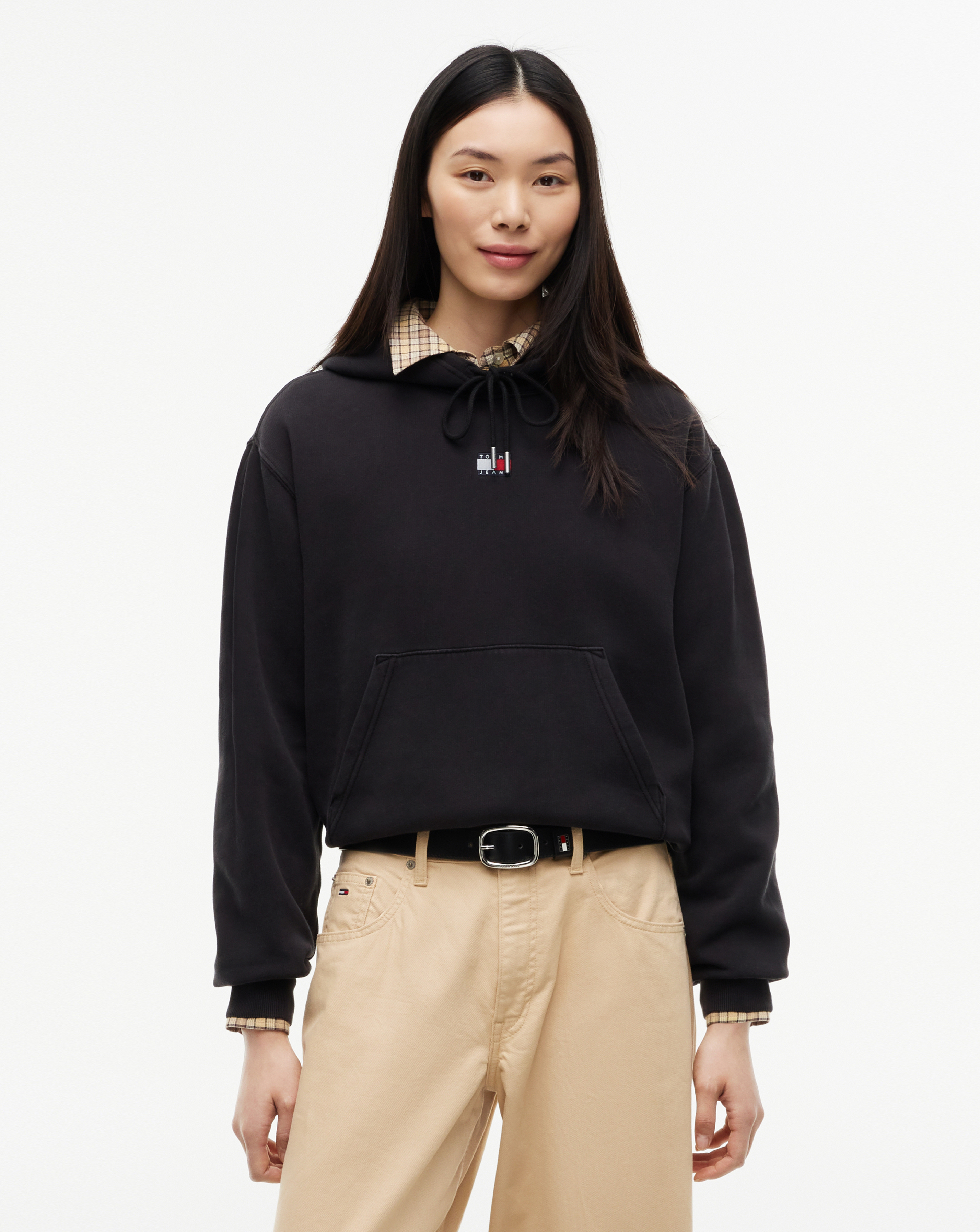 Tommy Jeans Women's Black Badge Hoodie Size 3XL