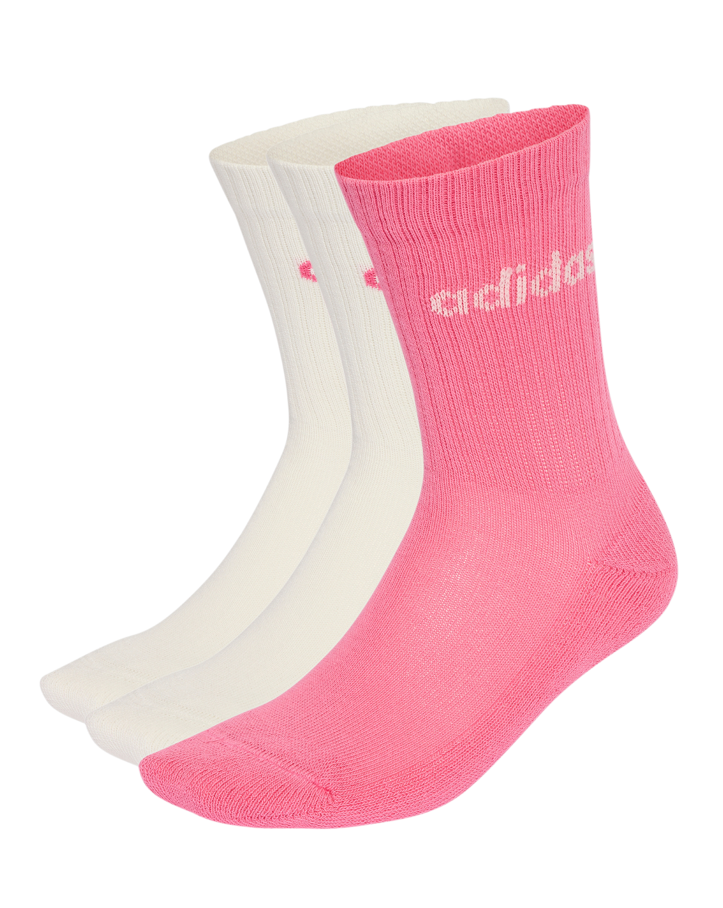 New In - adidas 3 Pack Logo Crew Socks