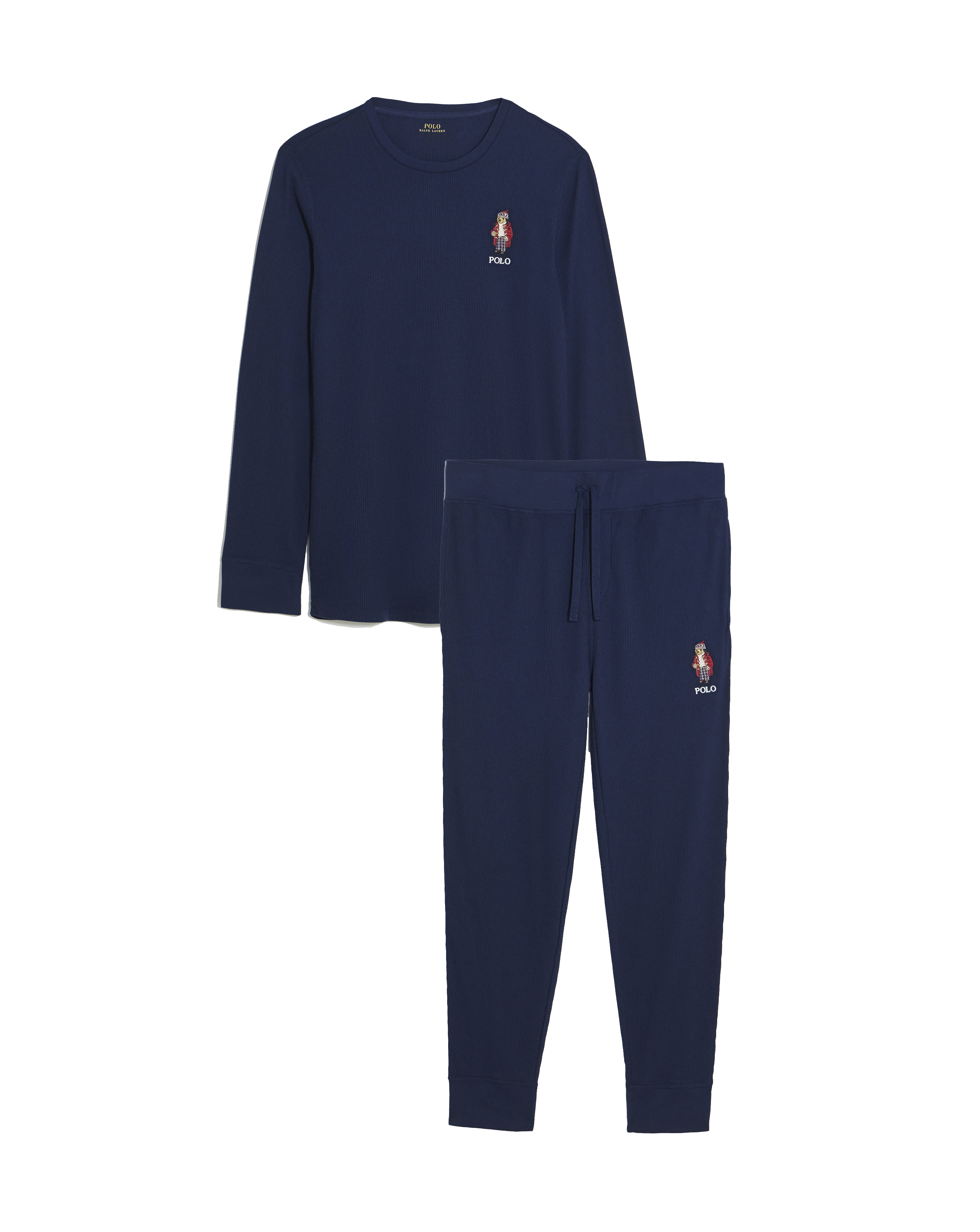 Polo Ralph Lauren Blue Waffle Gift Box Bear Sleep Set