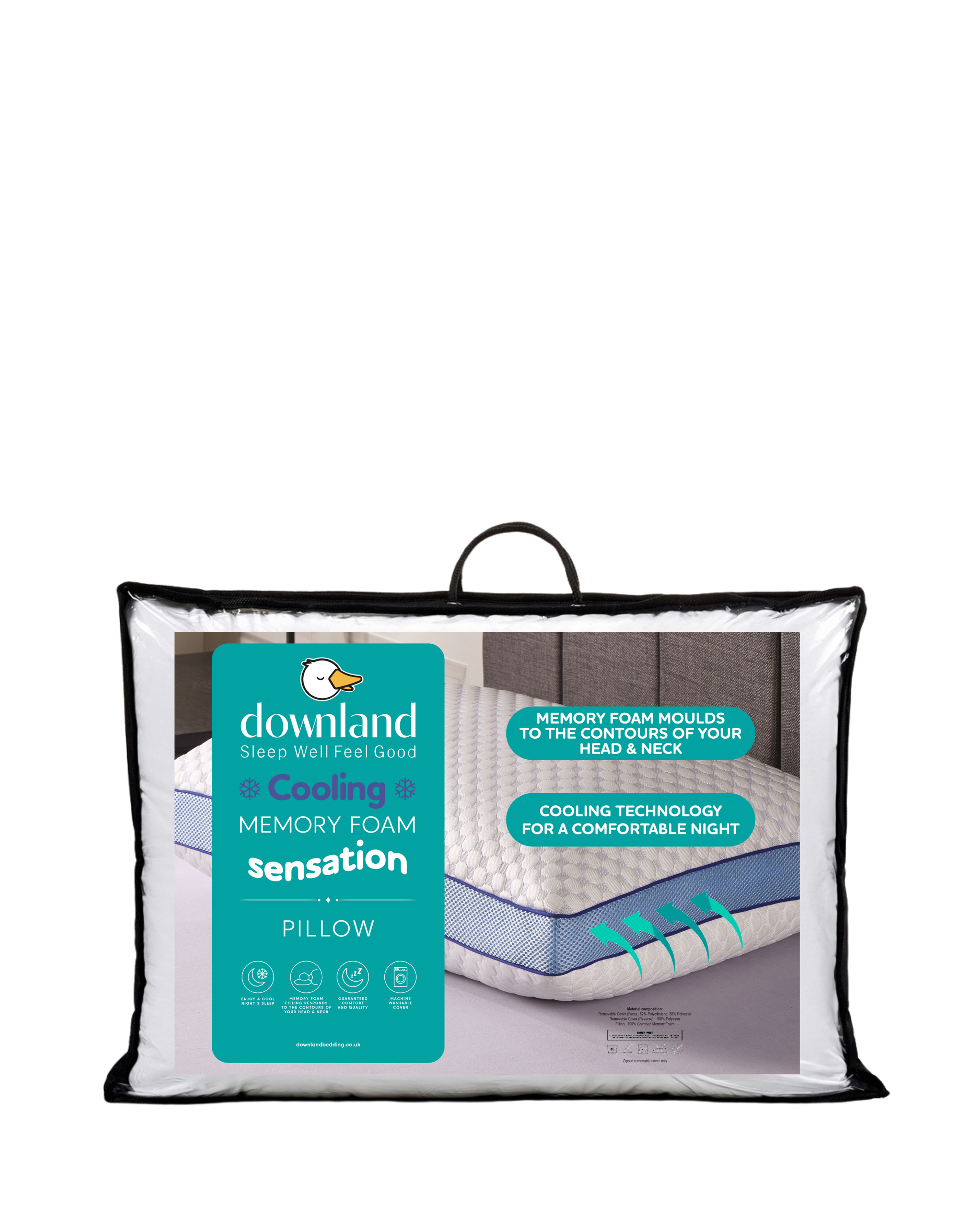 New In - Downland Cooling Memory Foam Pillow