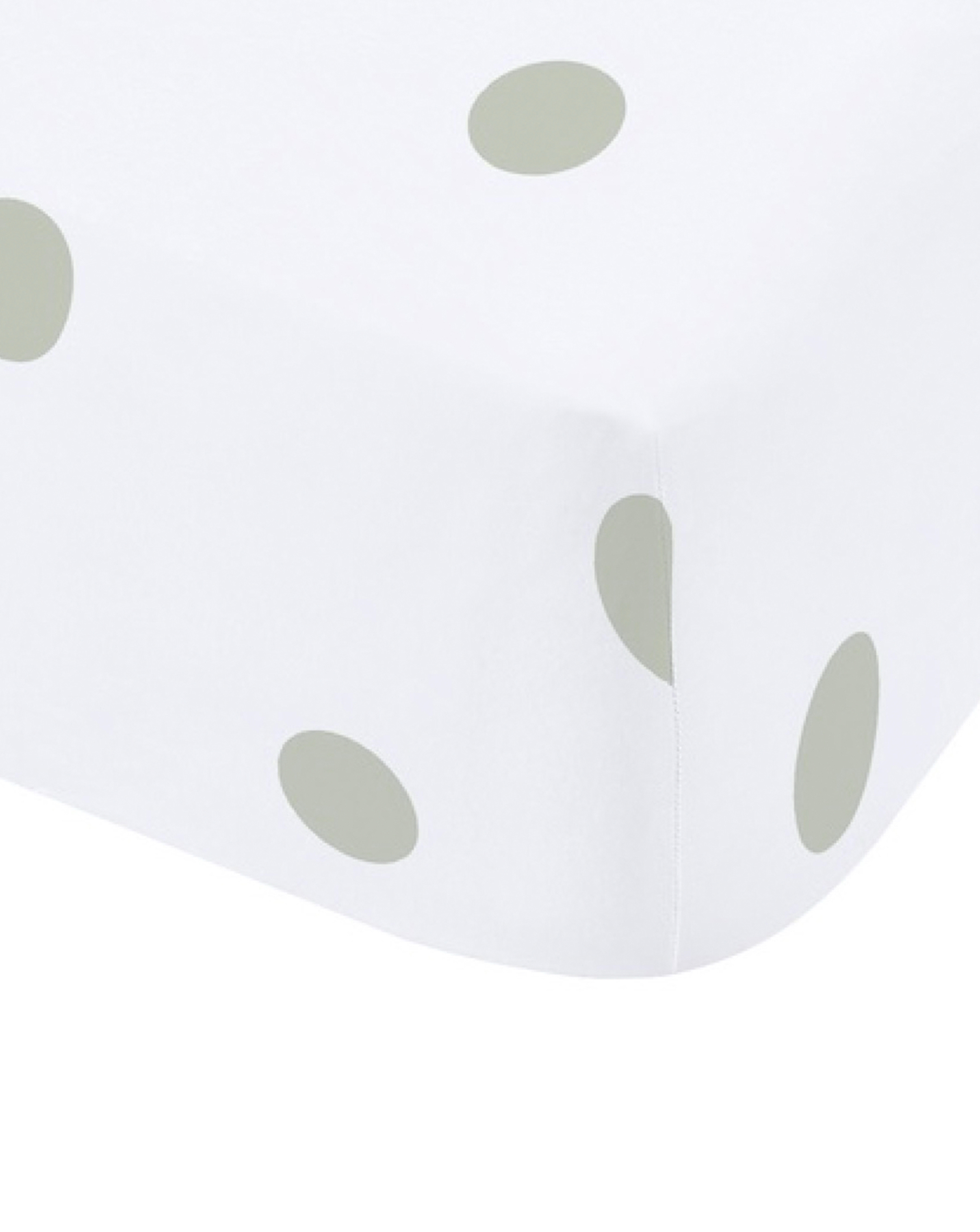 Catherine Lansfield Men's Green Cl Brushed Polka Dot Fitted Sheet Grn 30Cm