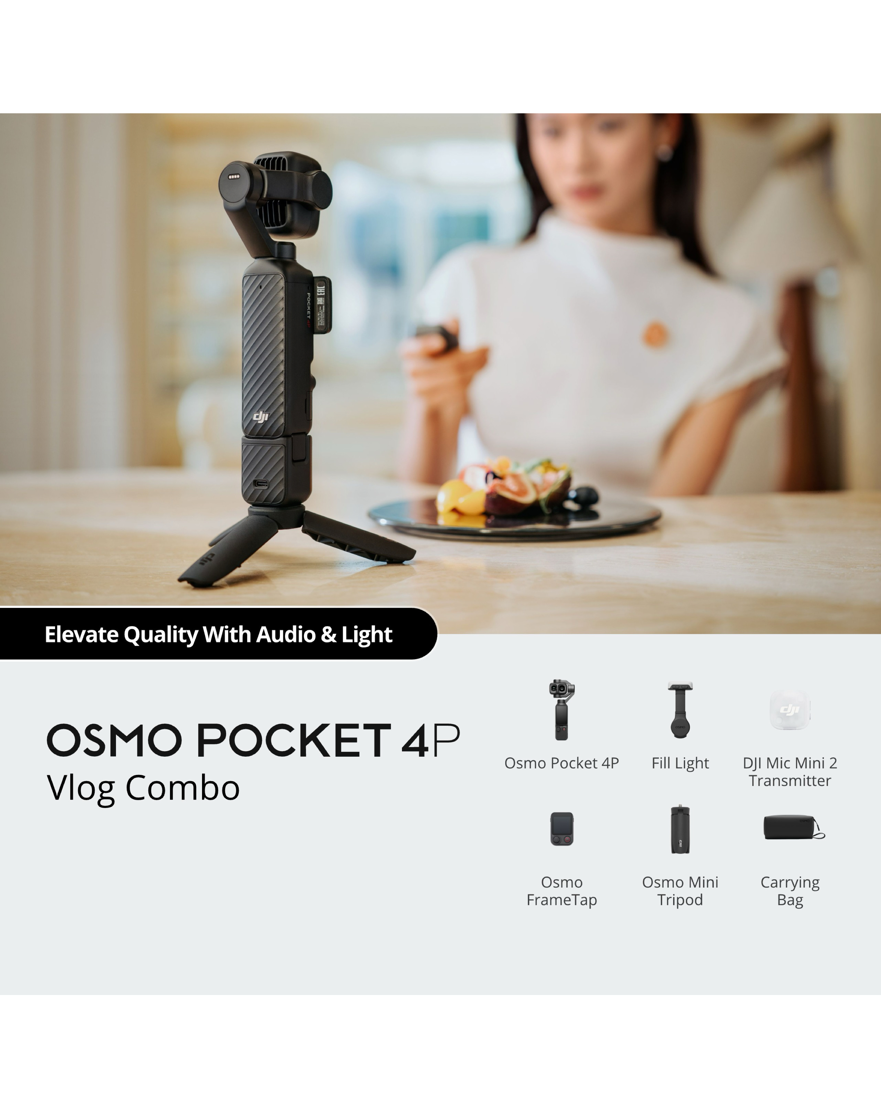 View 3 of DJI Osmo Pocket 4P Handheld Gimbal Camer