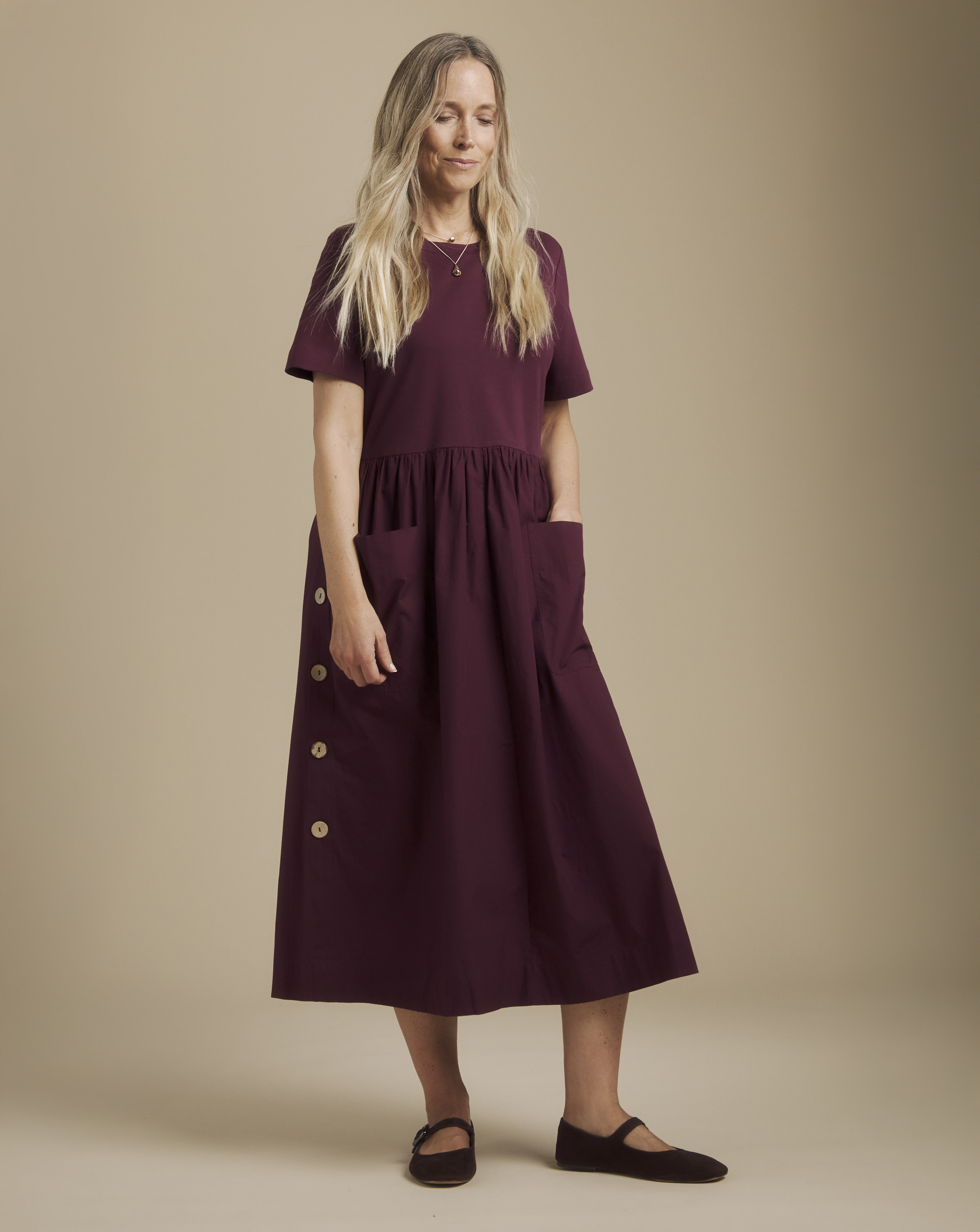 New In - Julipa Button Detail Midi Dress