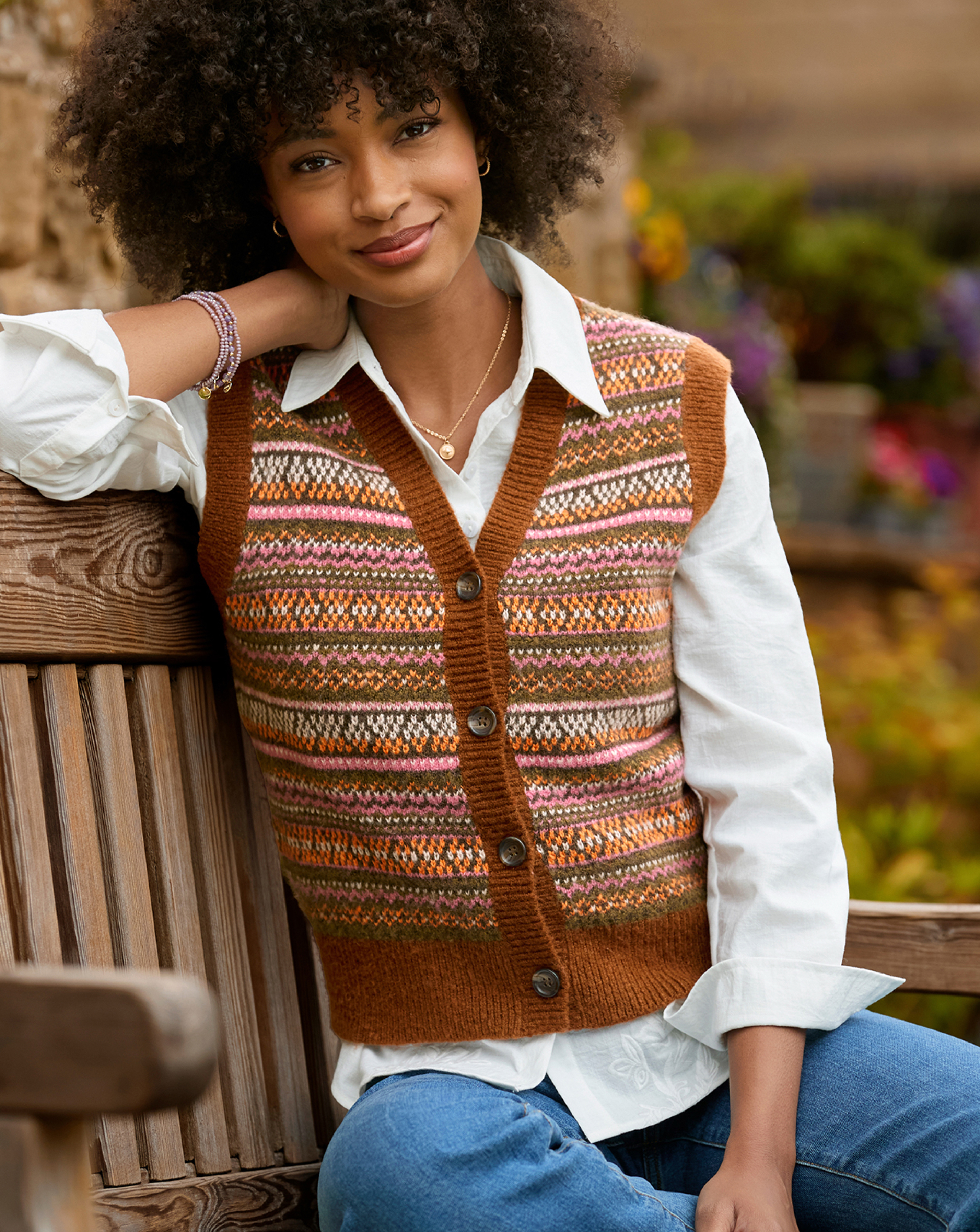 Joe Browns Button Through Knitted Vest