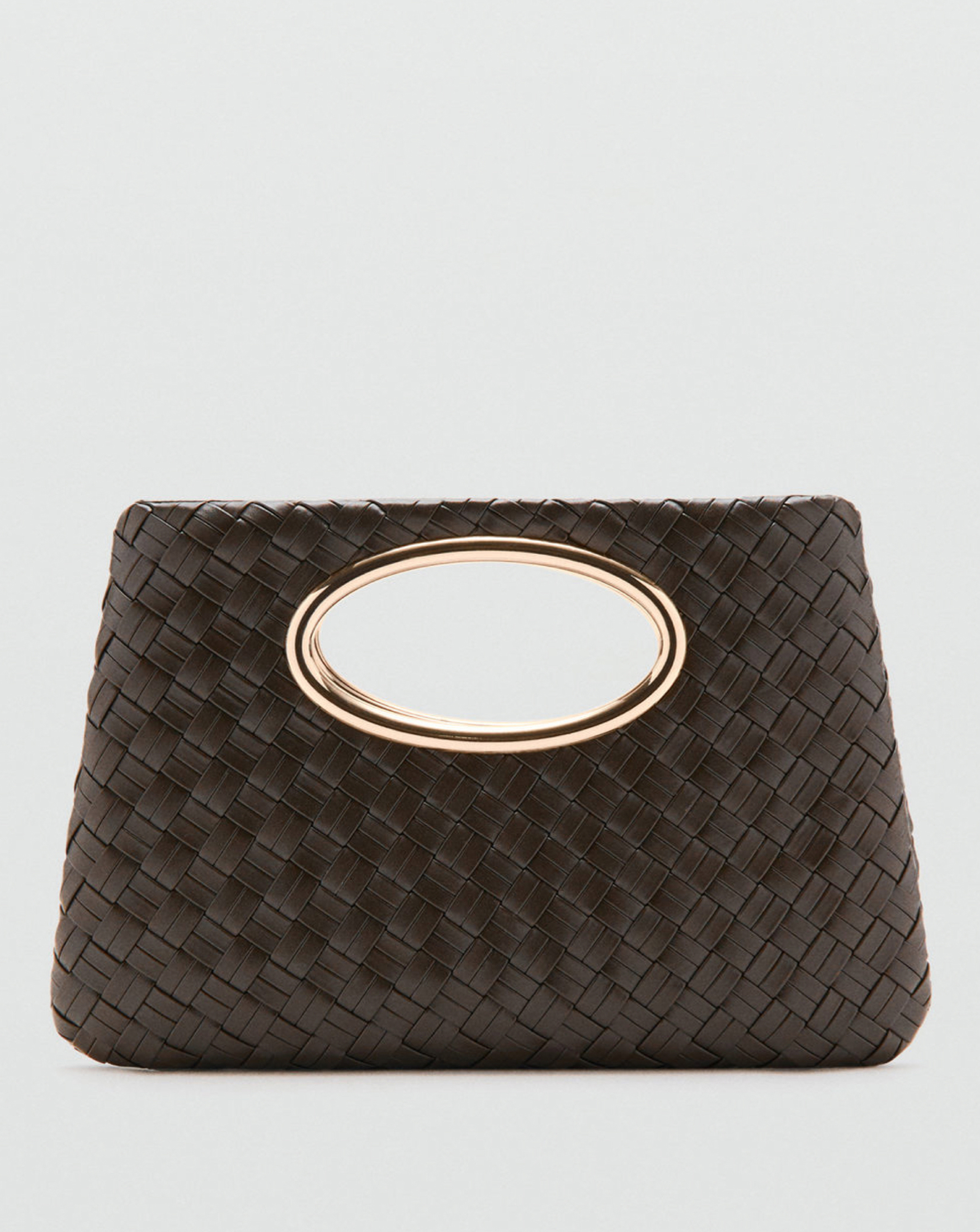 Mango Braided Handbag, Brown, Women - Image 2