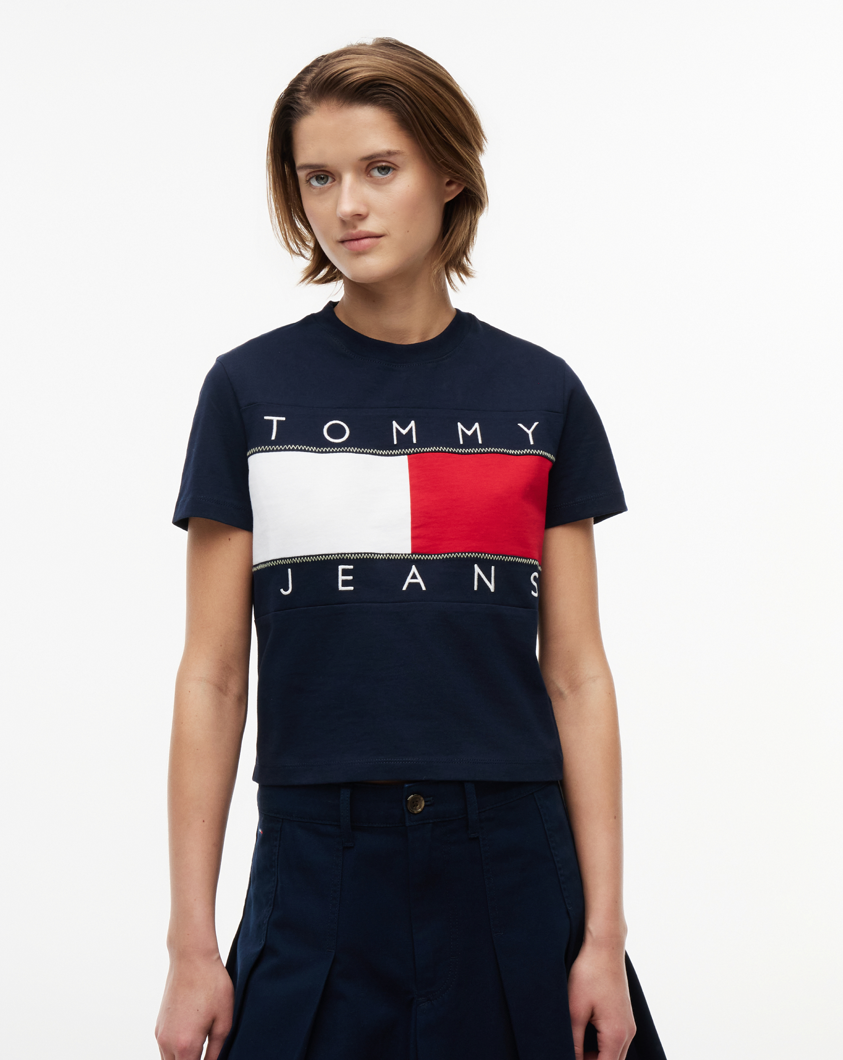 New In - Tommy Jeans Flag Tee