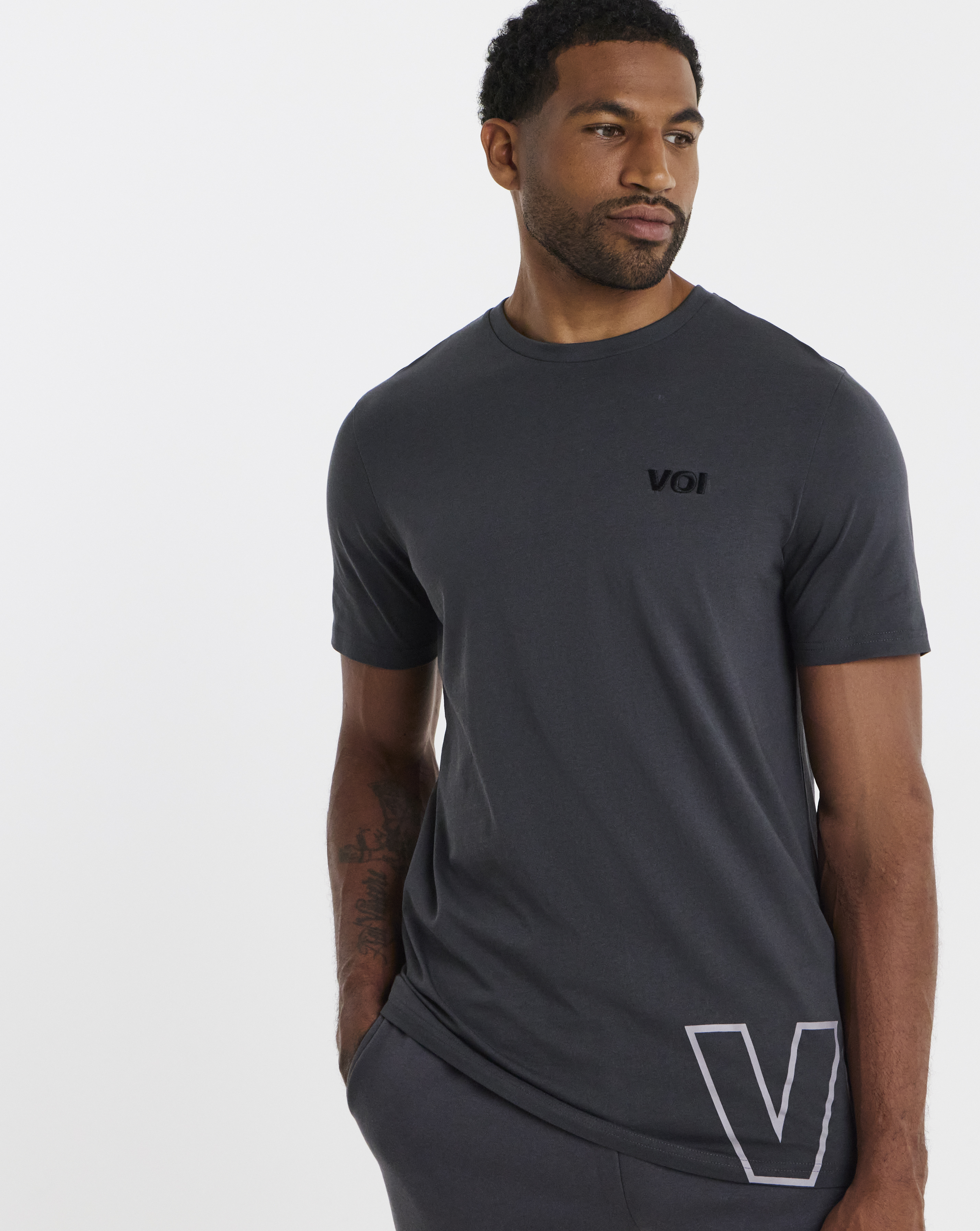 Voi Double Graphic T-shirt Long Length