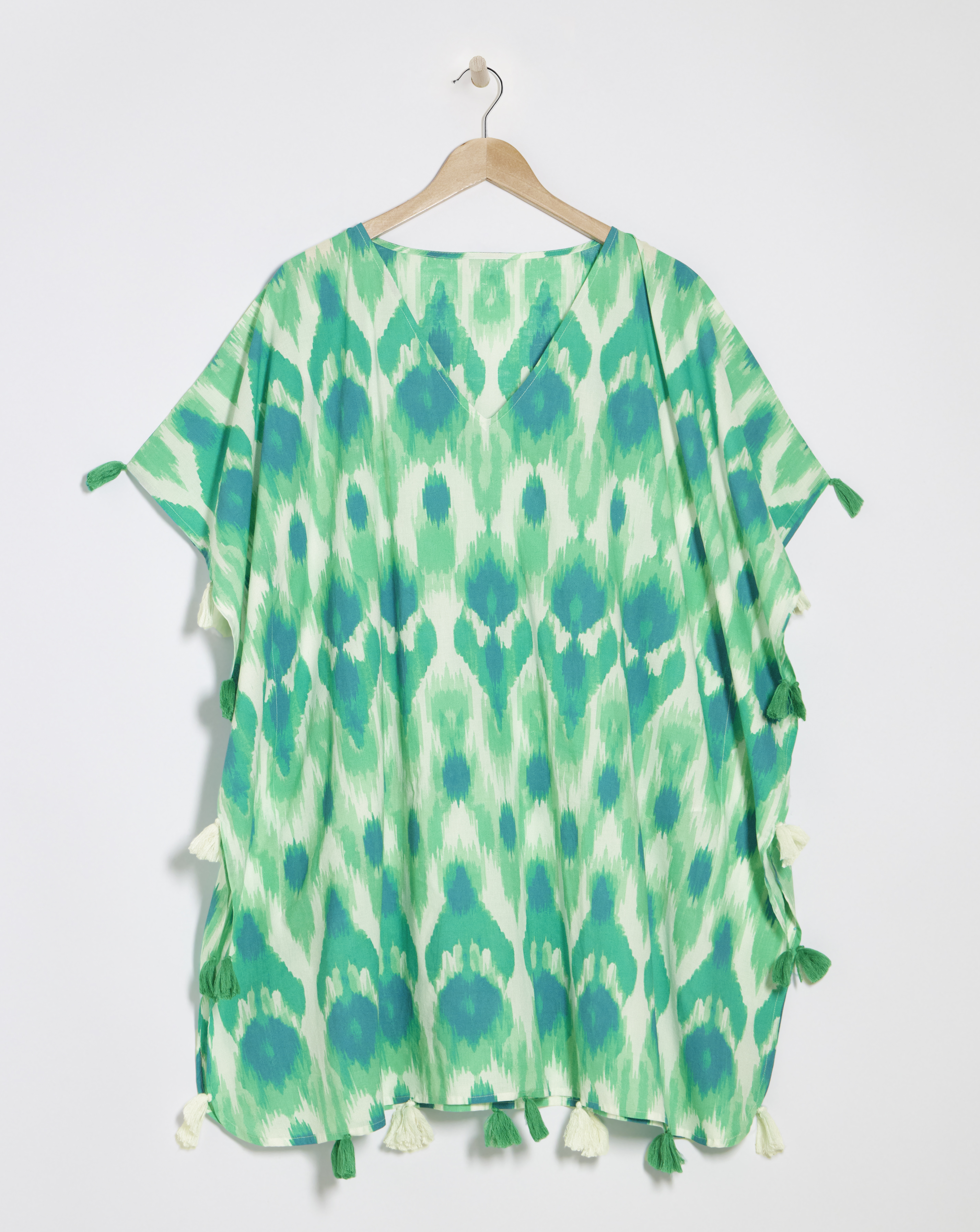 MAGISCULPT Tassel Trim Beach Kaftan