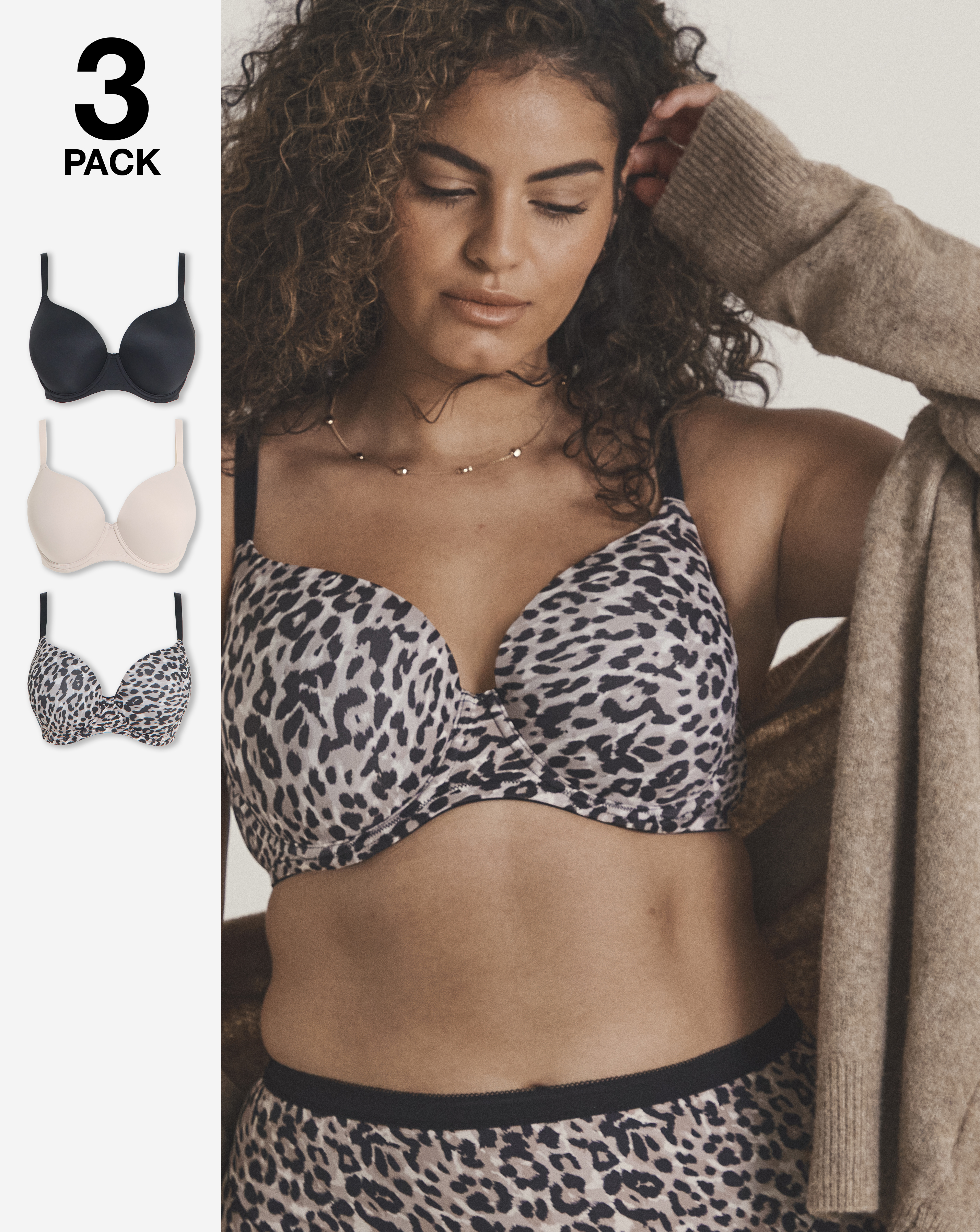 New In - 3 Pack T-Shirt Bras