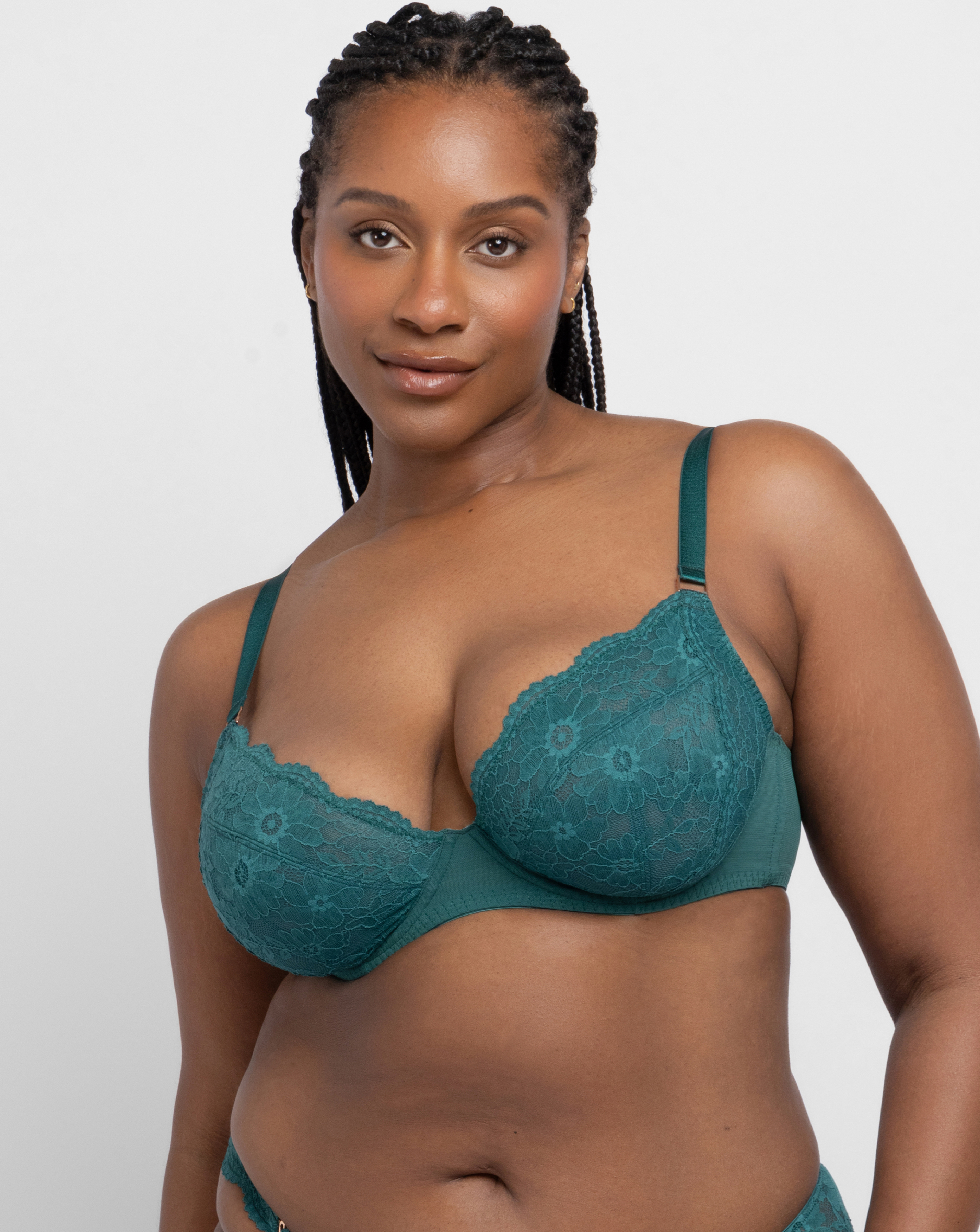 Dorina Green Curves Winona Plunge Bra - 44Dd