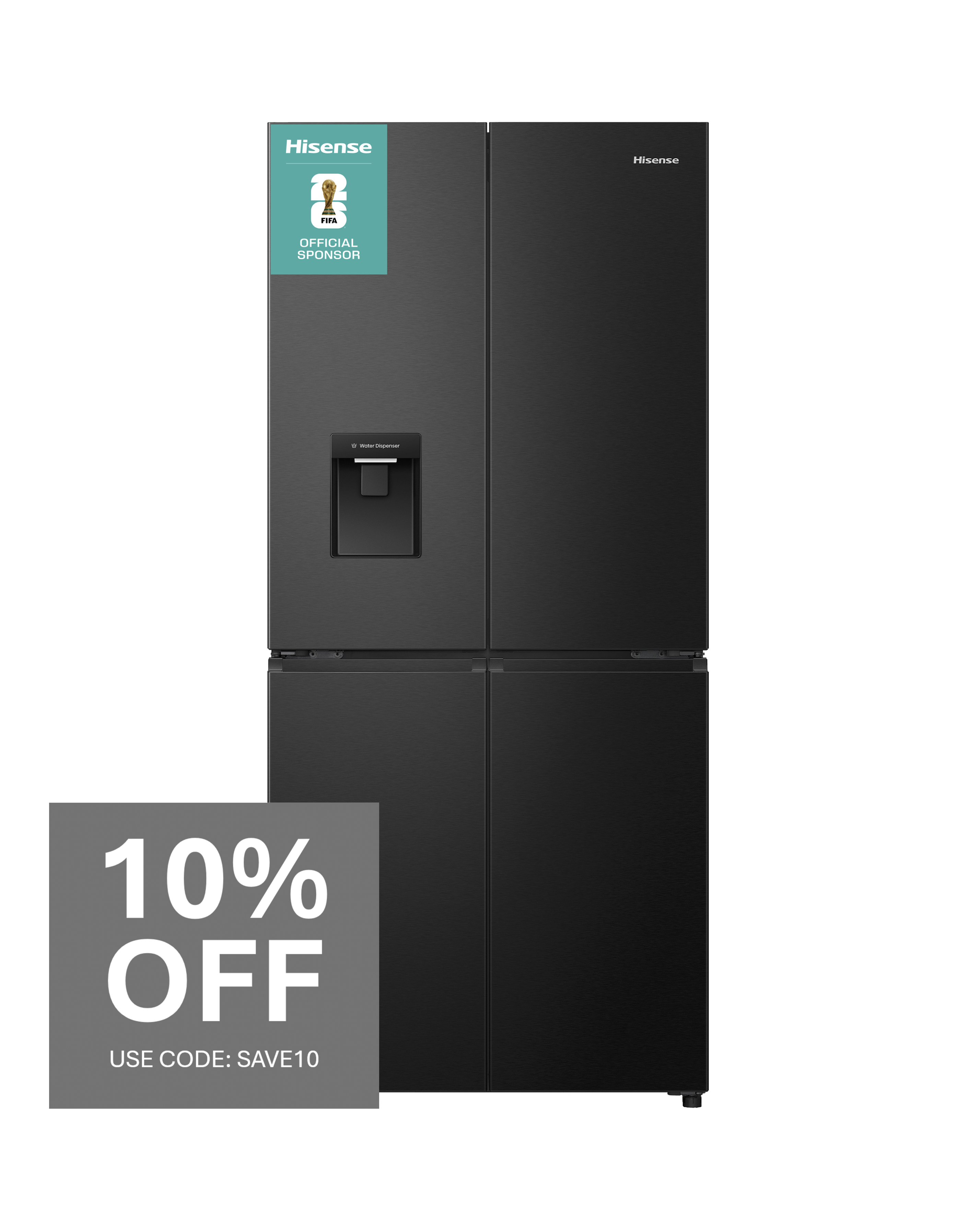 Hisense Cross Door Fridge Freezer