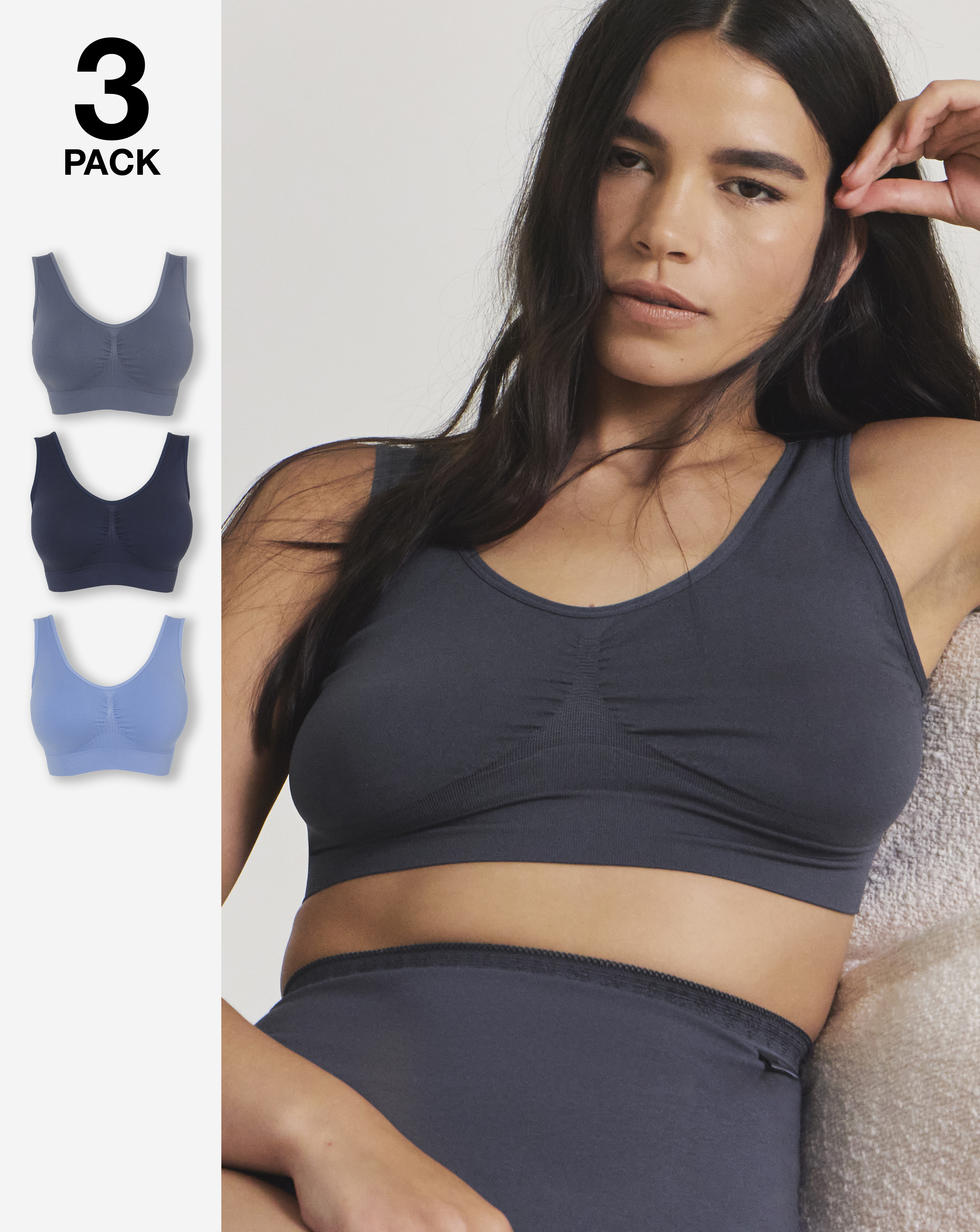 New In - Pretty Secrets 3 Pack Comfort Tops
