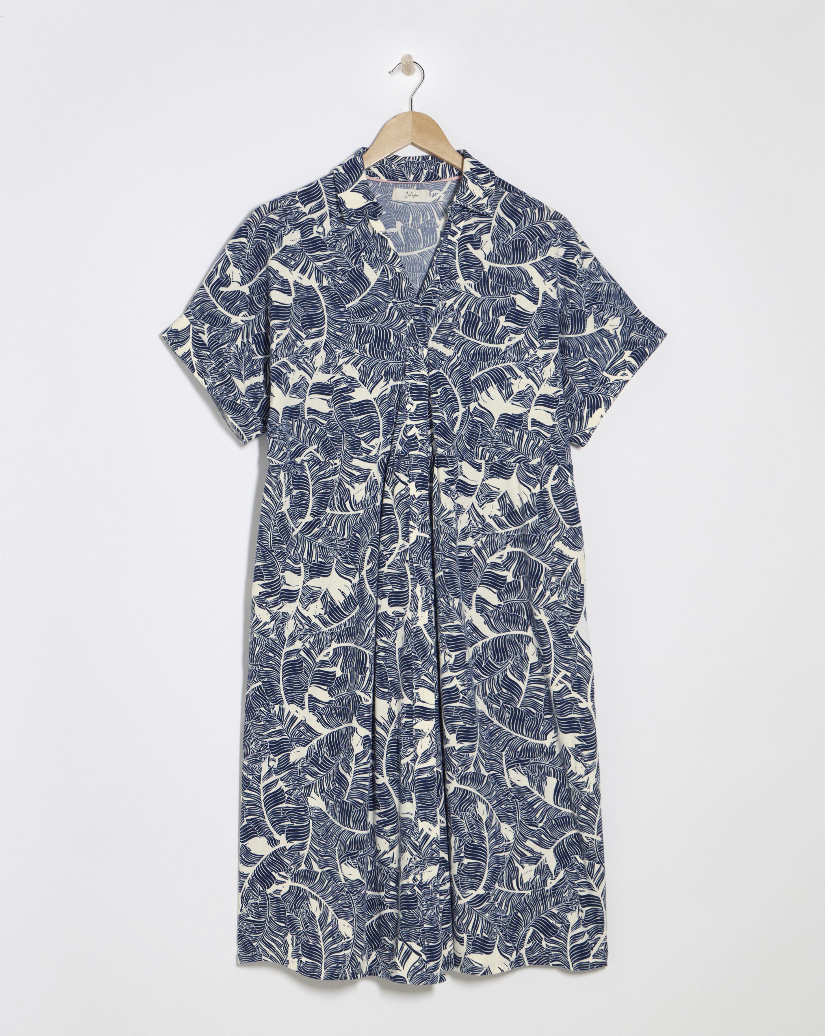 Julipa Printed Cocoon Shirt Dress