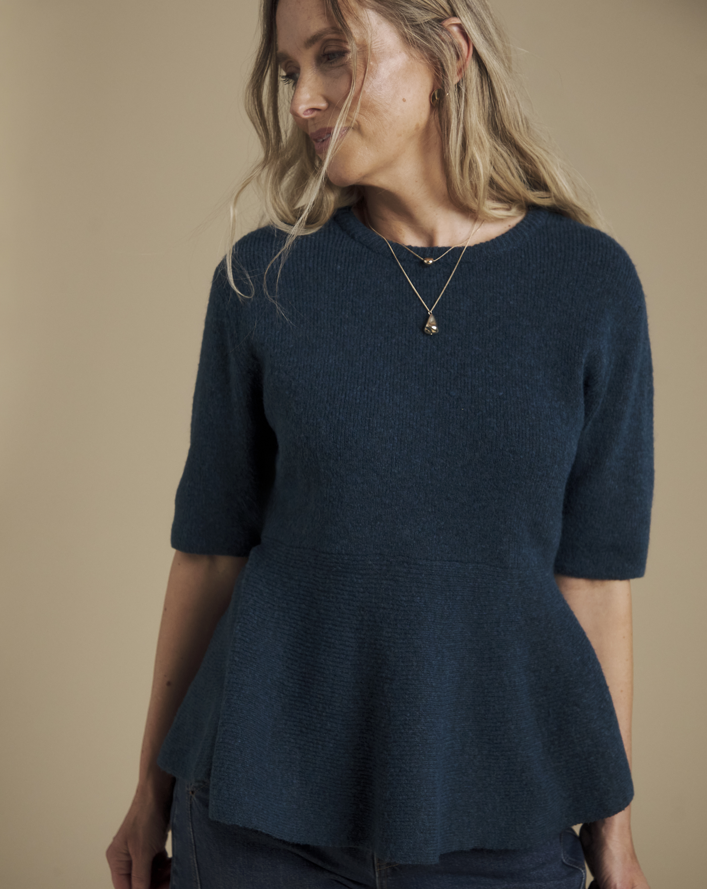 Julipa Peplum Short Sleeve Jumper