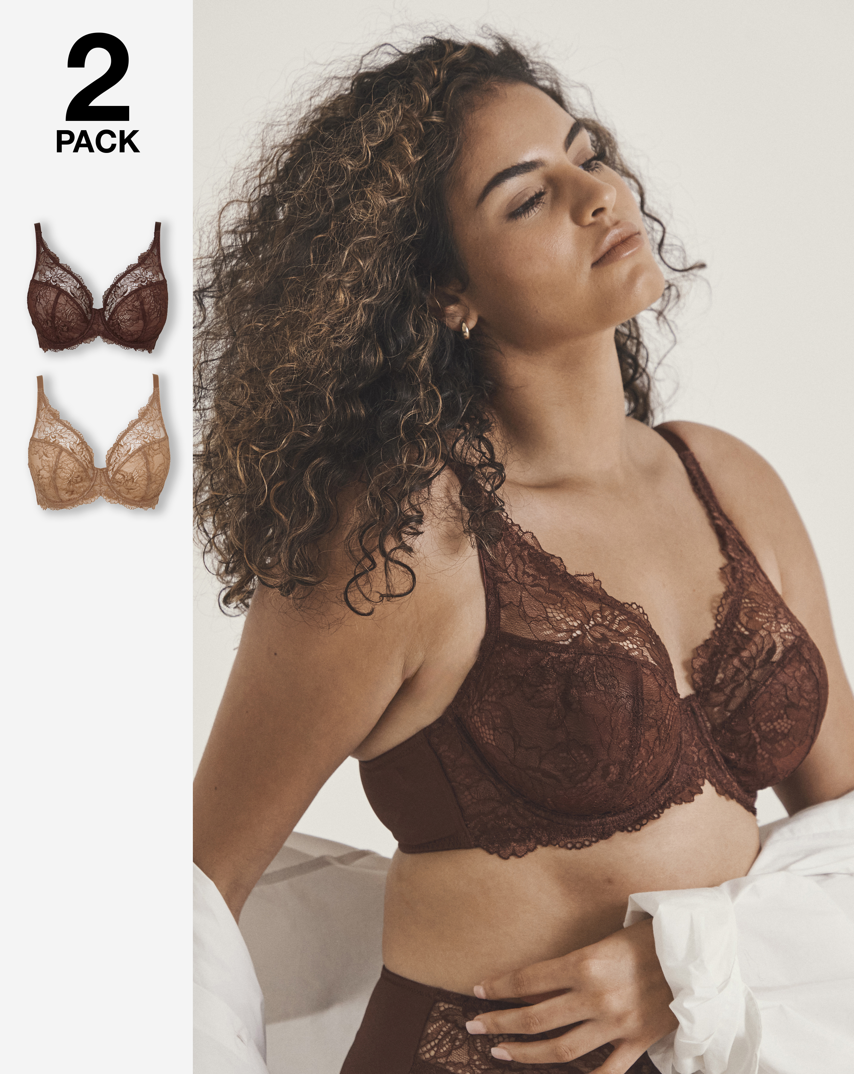 Pretty Secrets Ella (2 Pack) Full Cup Wired Bras (C-J)