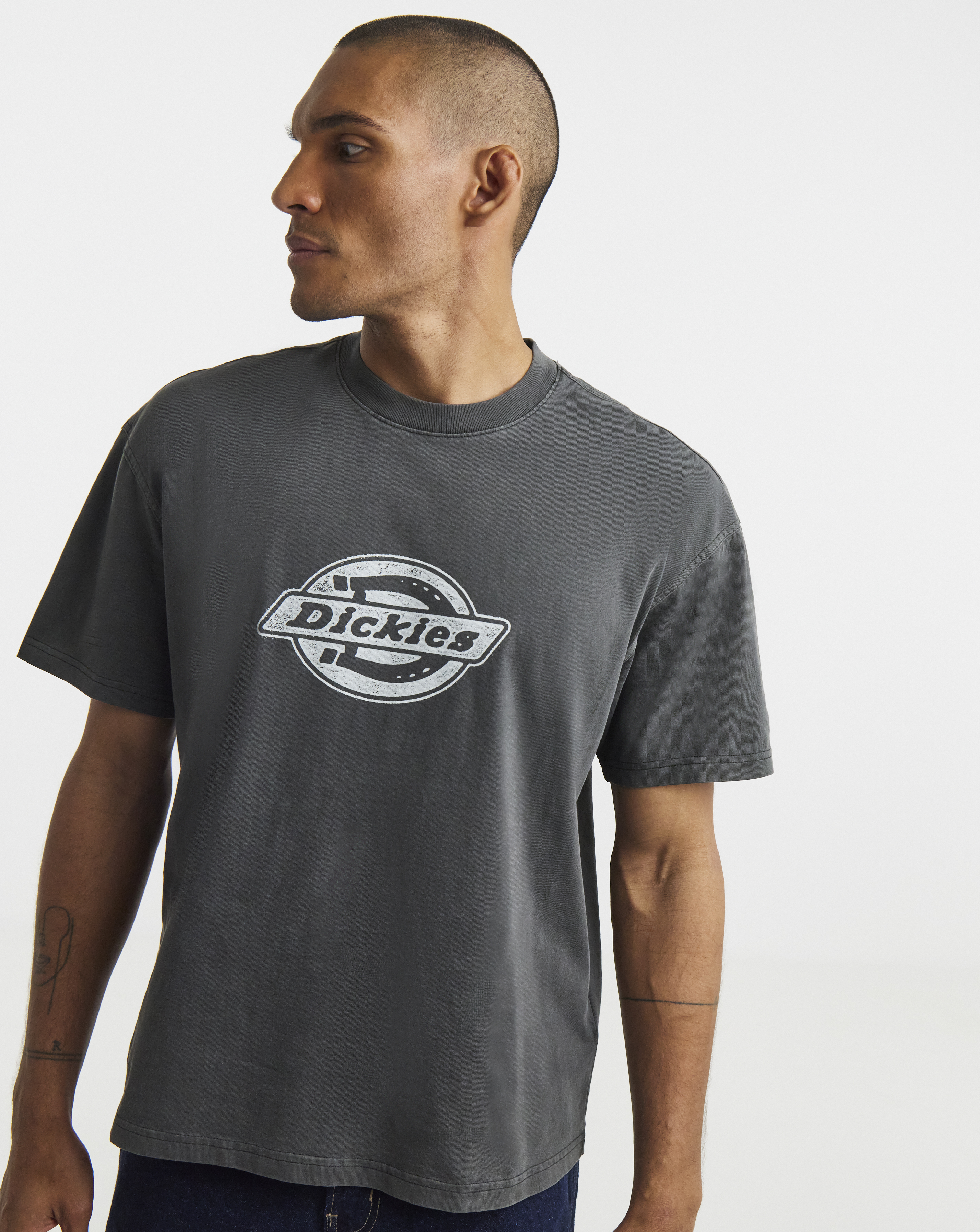 Dickies Black Plainville Logo T-Shirt - Extra Large