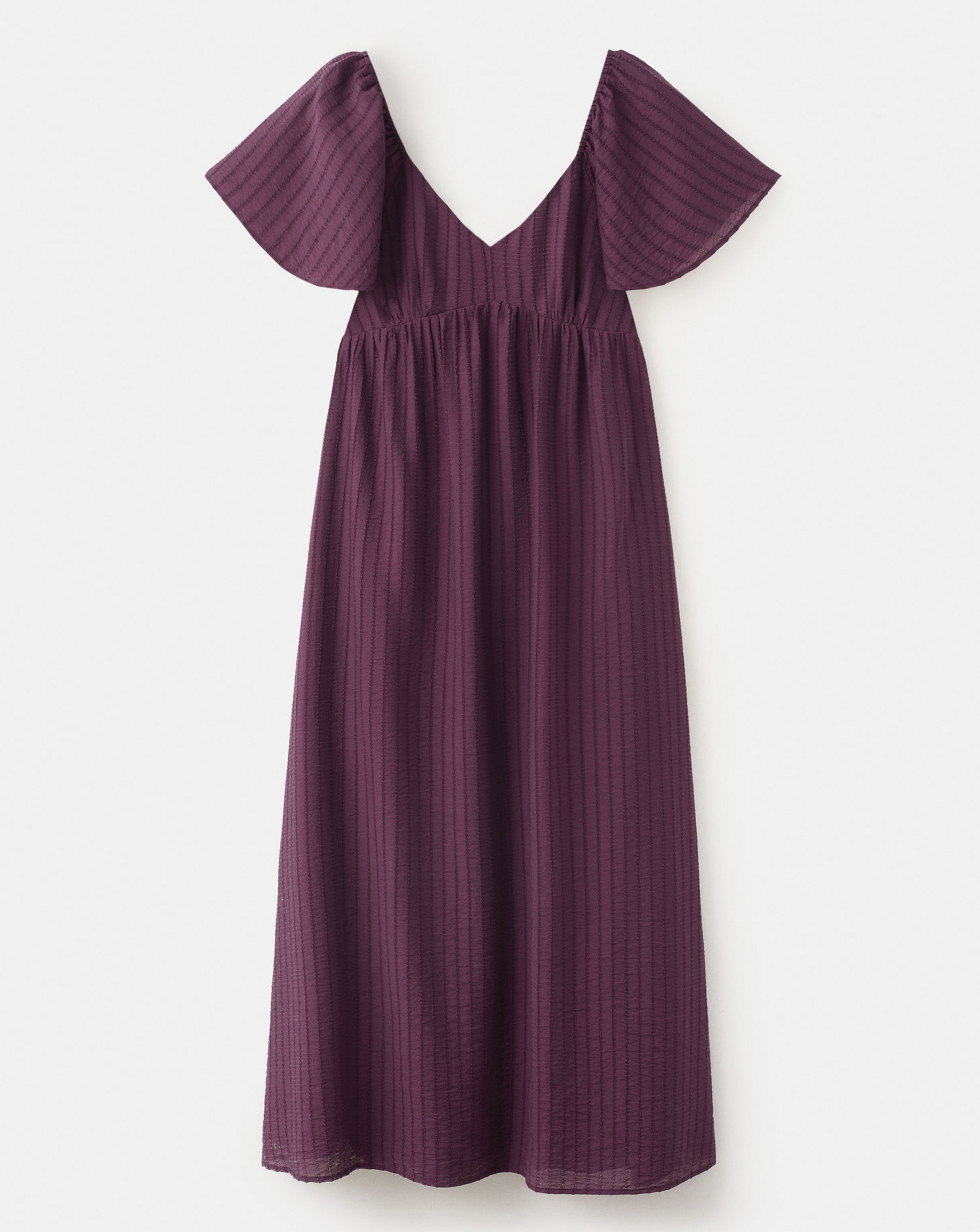 New In - Mango Textured Dress With Gathered Detai