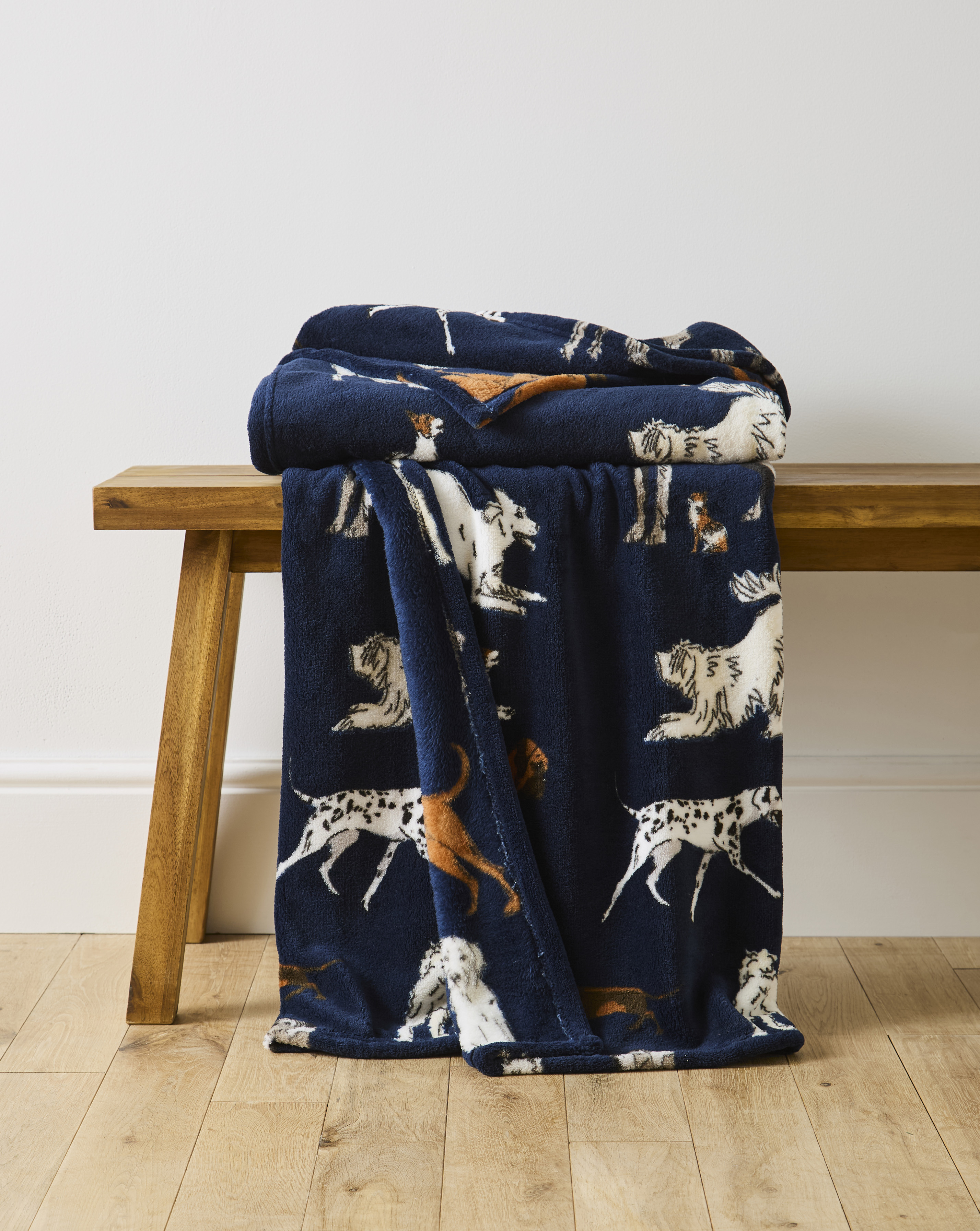 New In - Mixed Dogs Fleece Throw