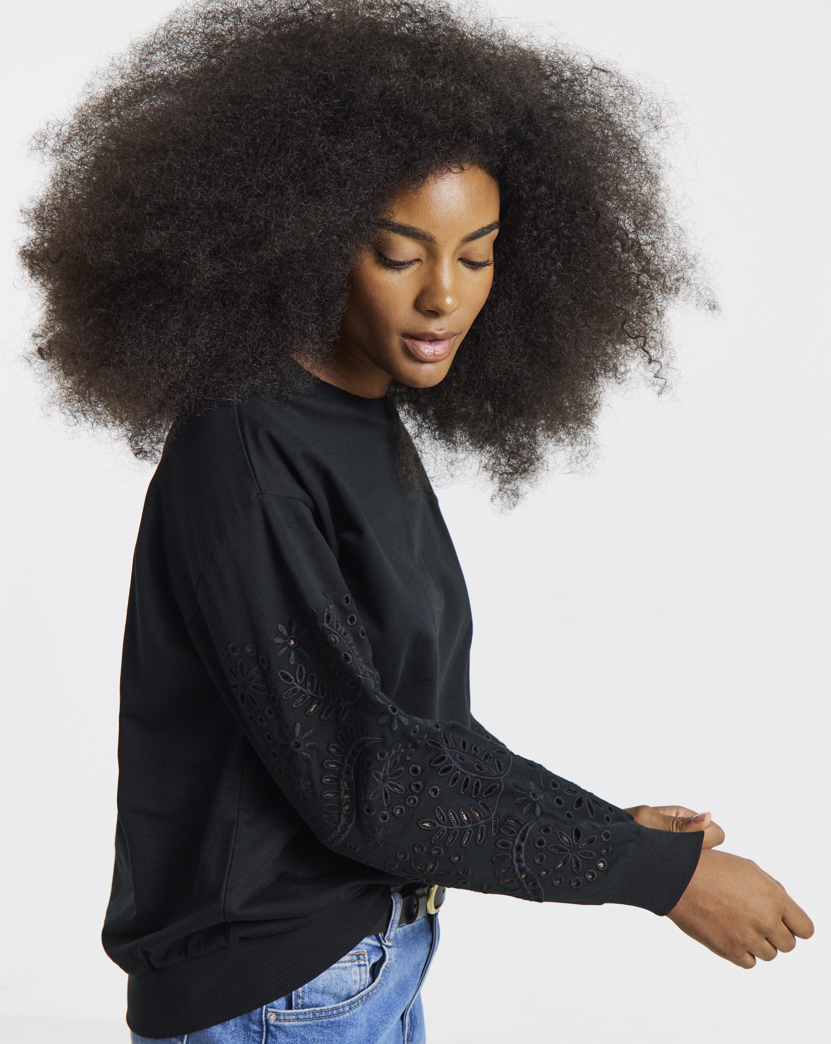 Cut Work Sweatshirt