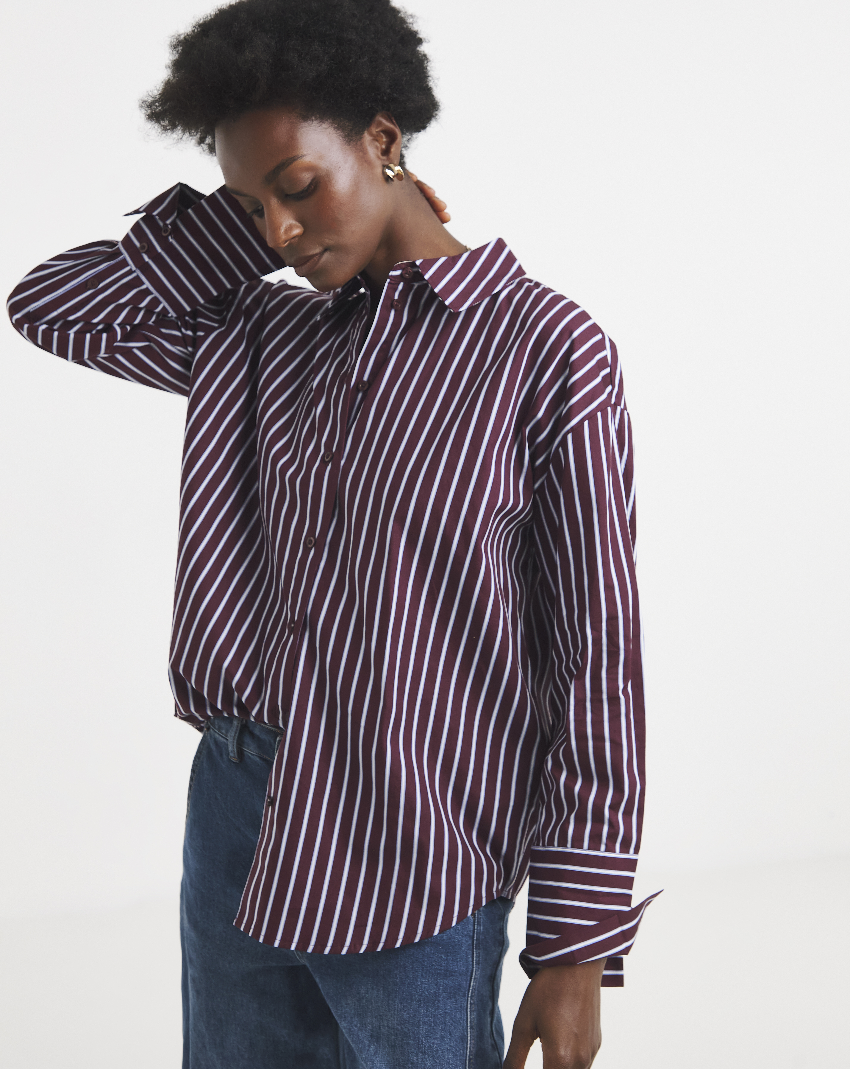 JDY Woven Stripe Shirt