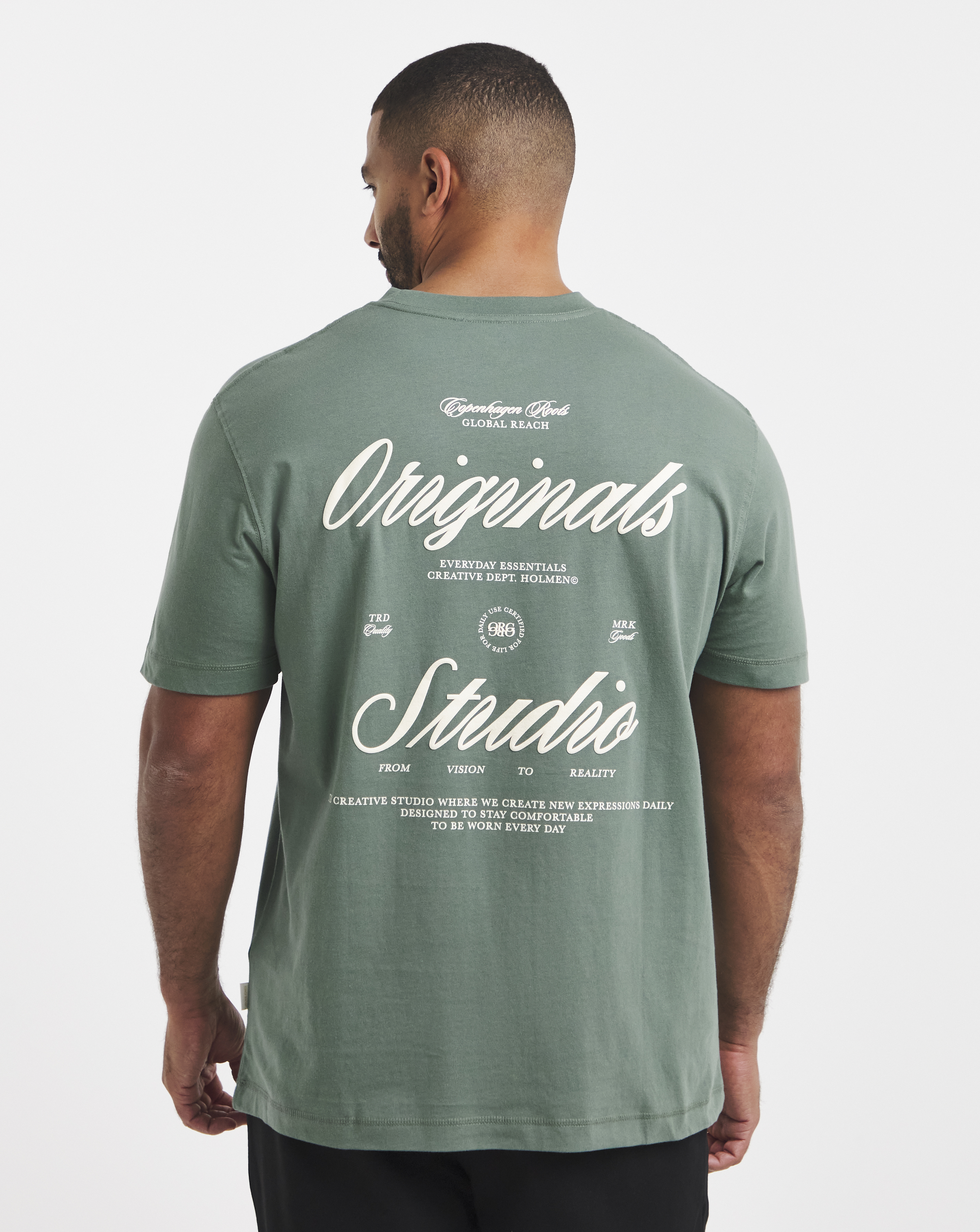 Jack & Jones Men's Green Norrebro T-Shirt