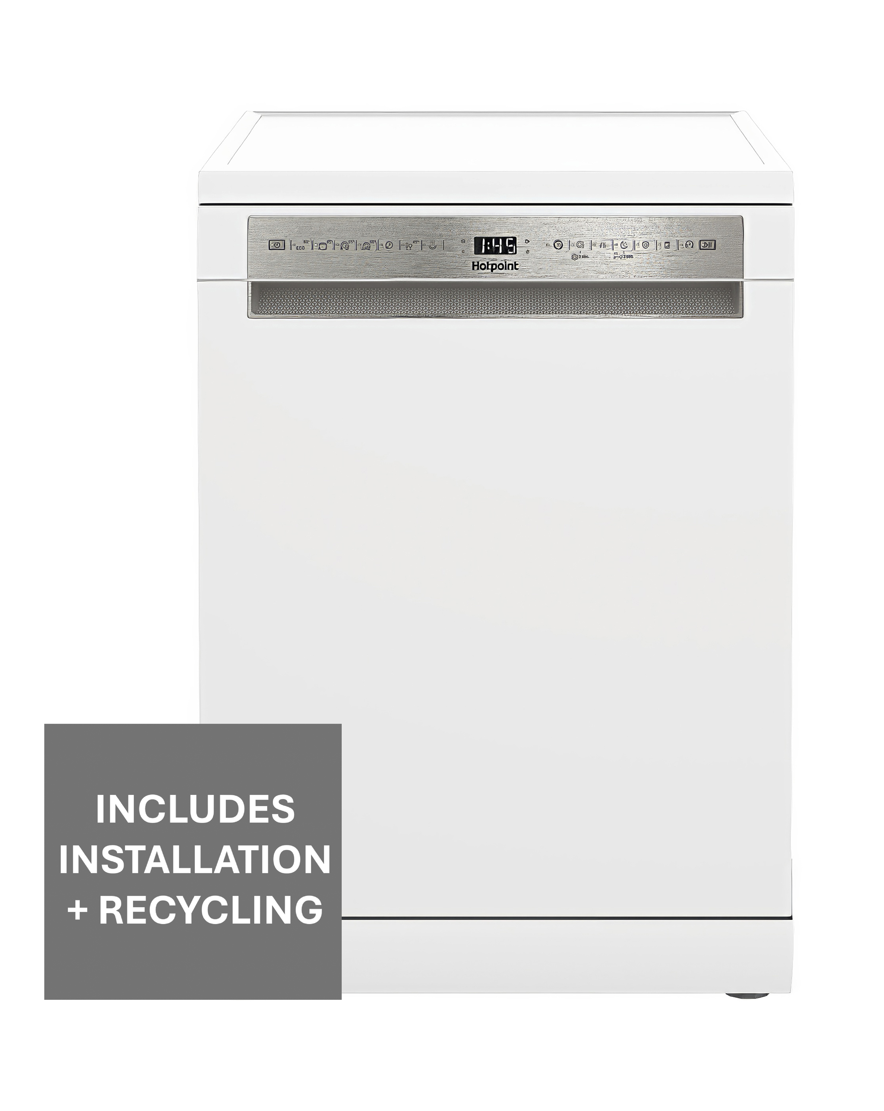 Hotpoint Maxi Space H7F HS41 UK Full Size Dishwasher 15 Place White + Install