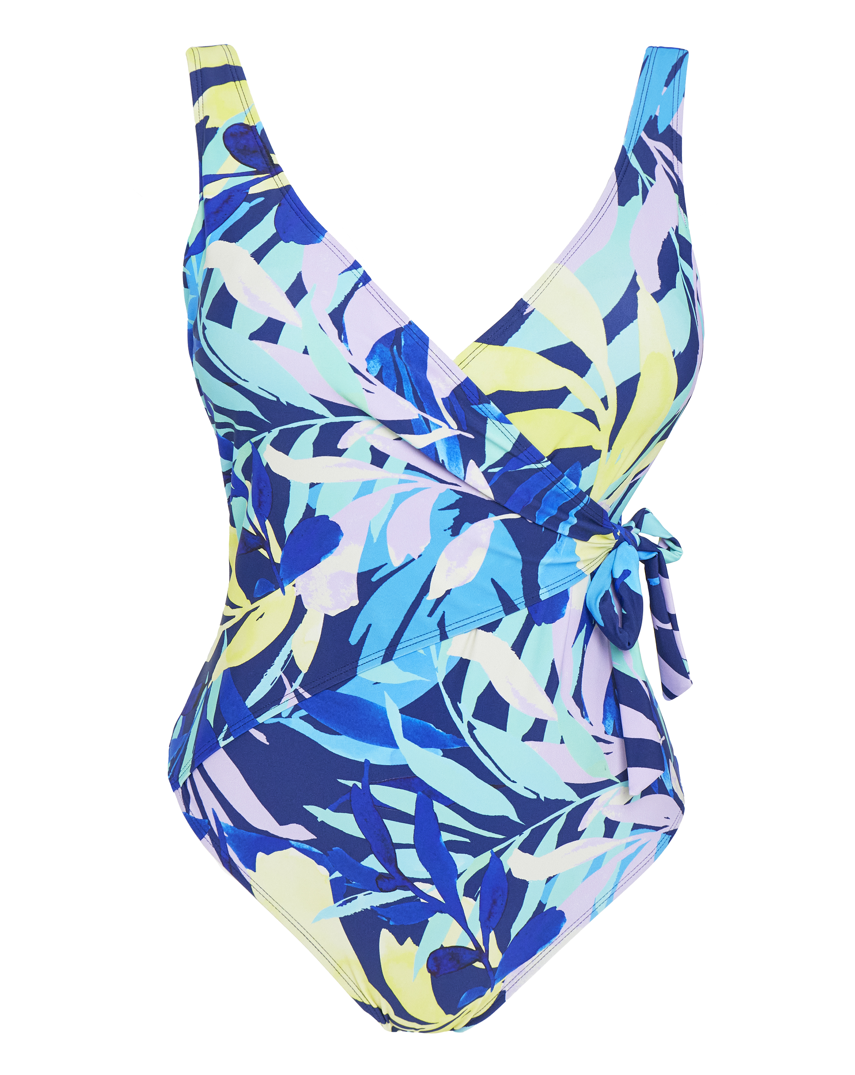Leaf Wrap Over Swimsuit