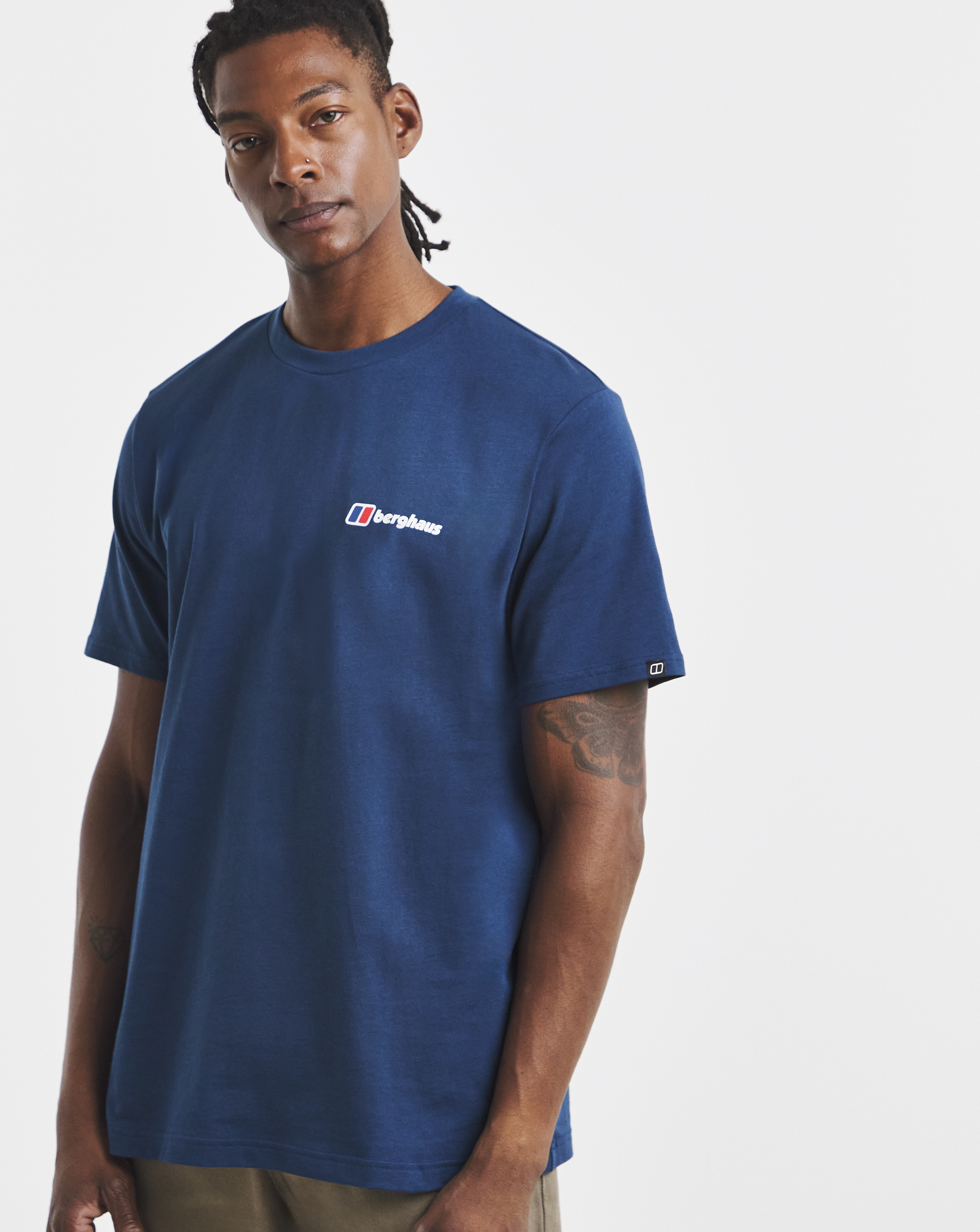 Berghaus Men's Blue Class Logo T-Shirt - Image 3