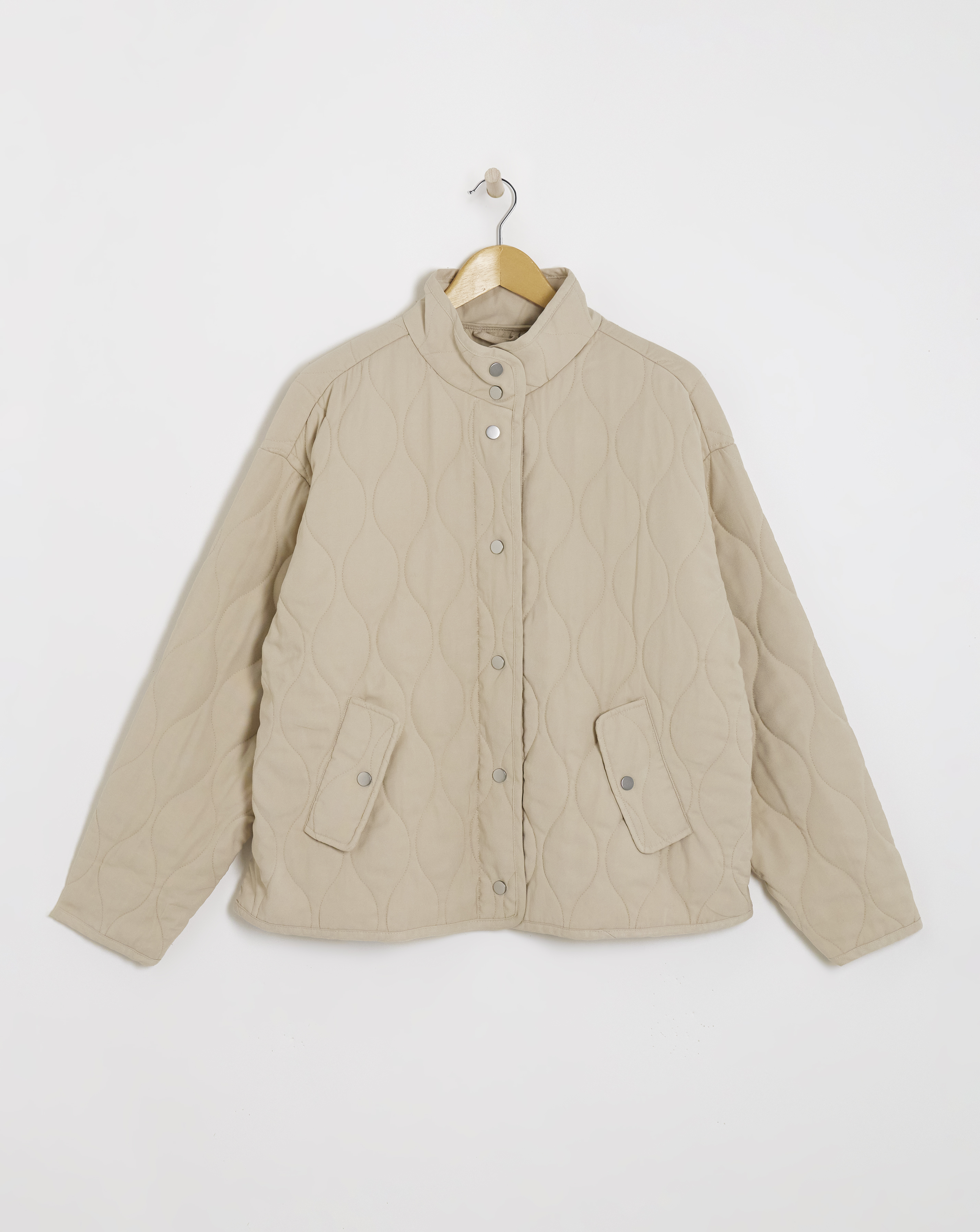 Washed Quilted Short Jacket