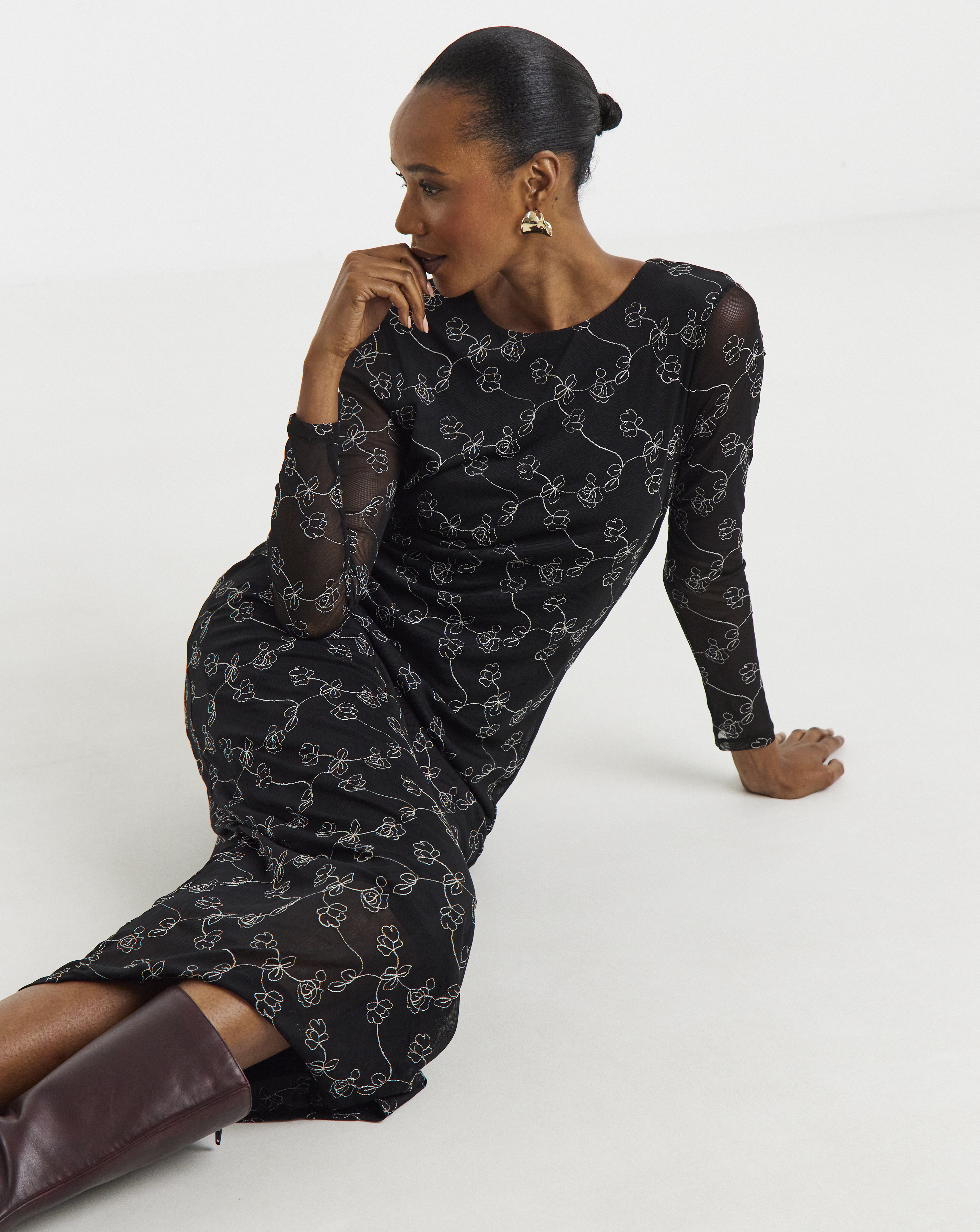 JDY Embellished Jersey Long Dress