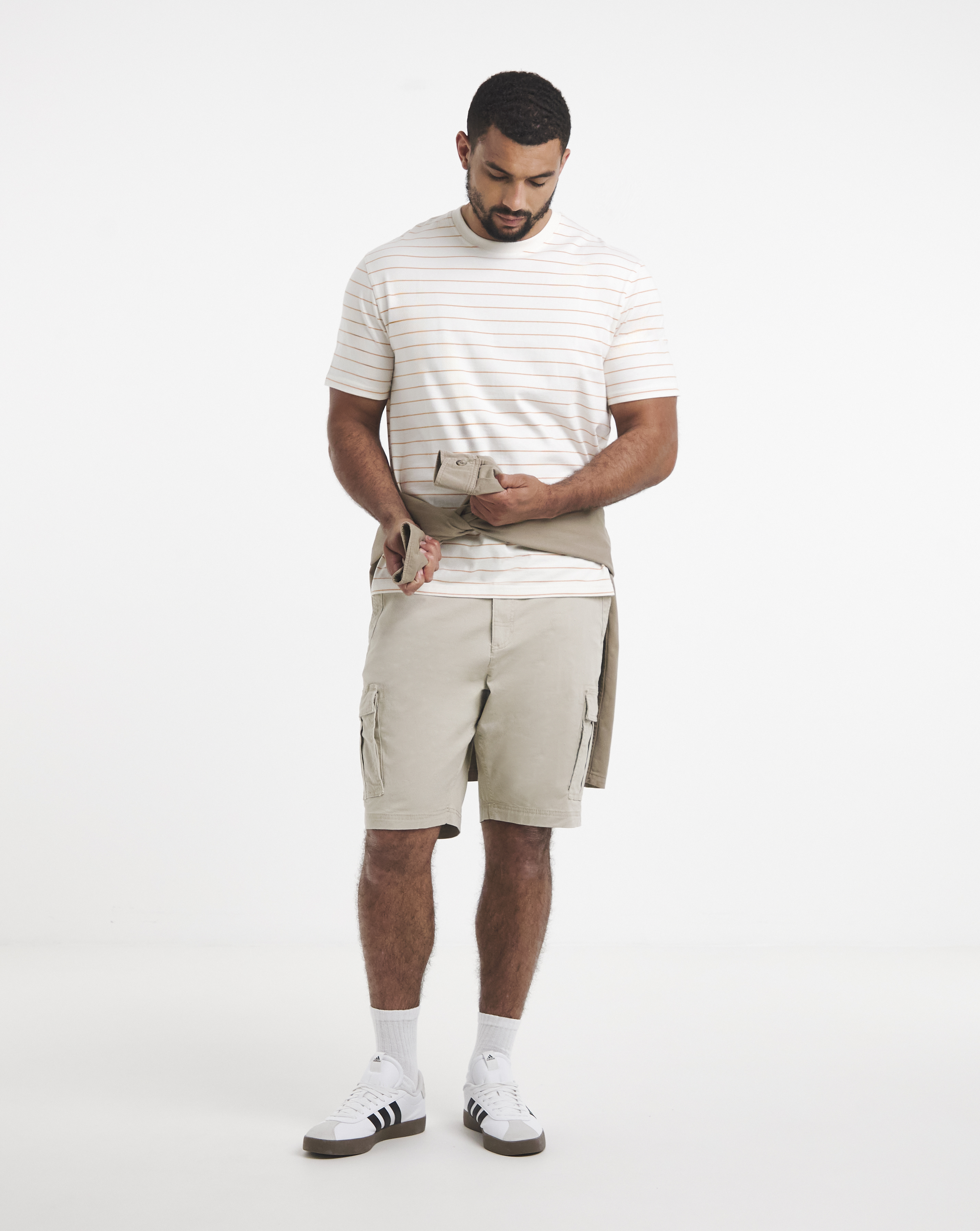 Cotton Stretch Cargo Short