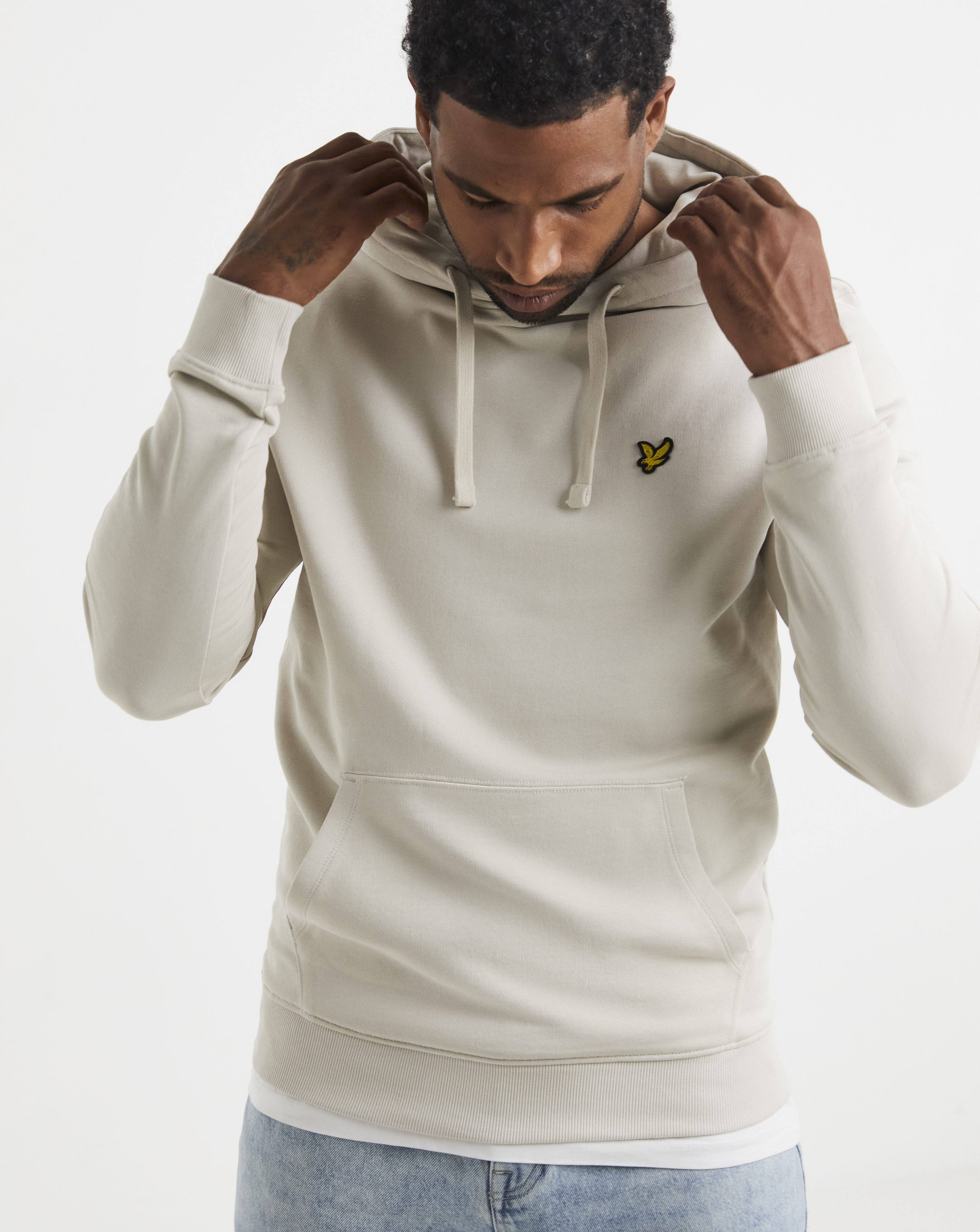 Lyle and Scott - Men's - Hoodie - Loopback Cotton - Grey - Image 5