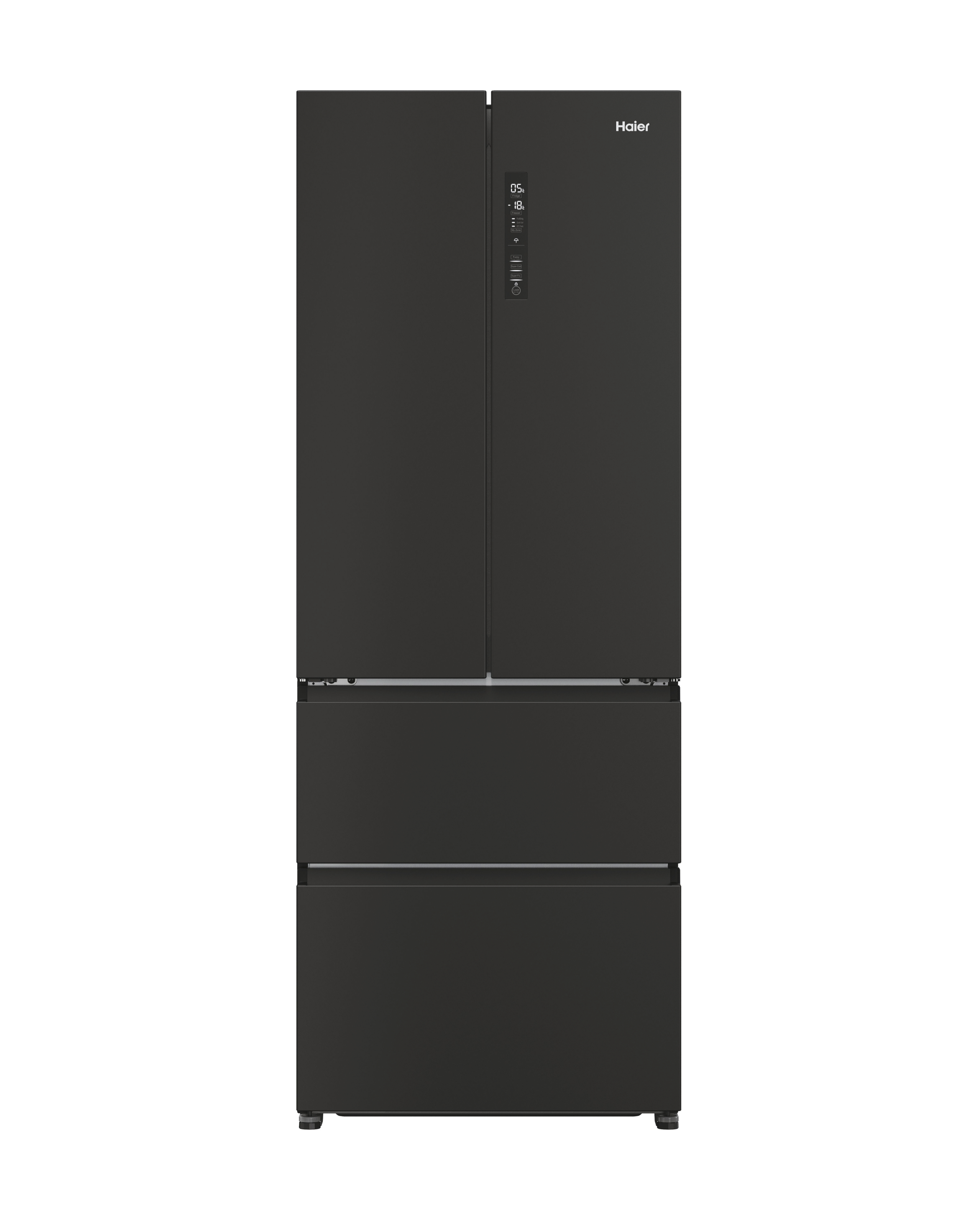 Haier HFR5719ENPB 70 FD Plain Door Refrigerator Black + Install