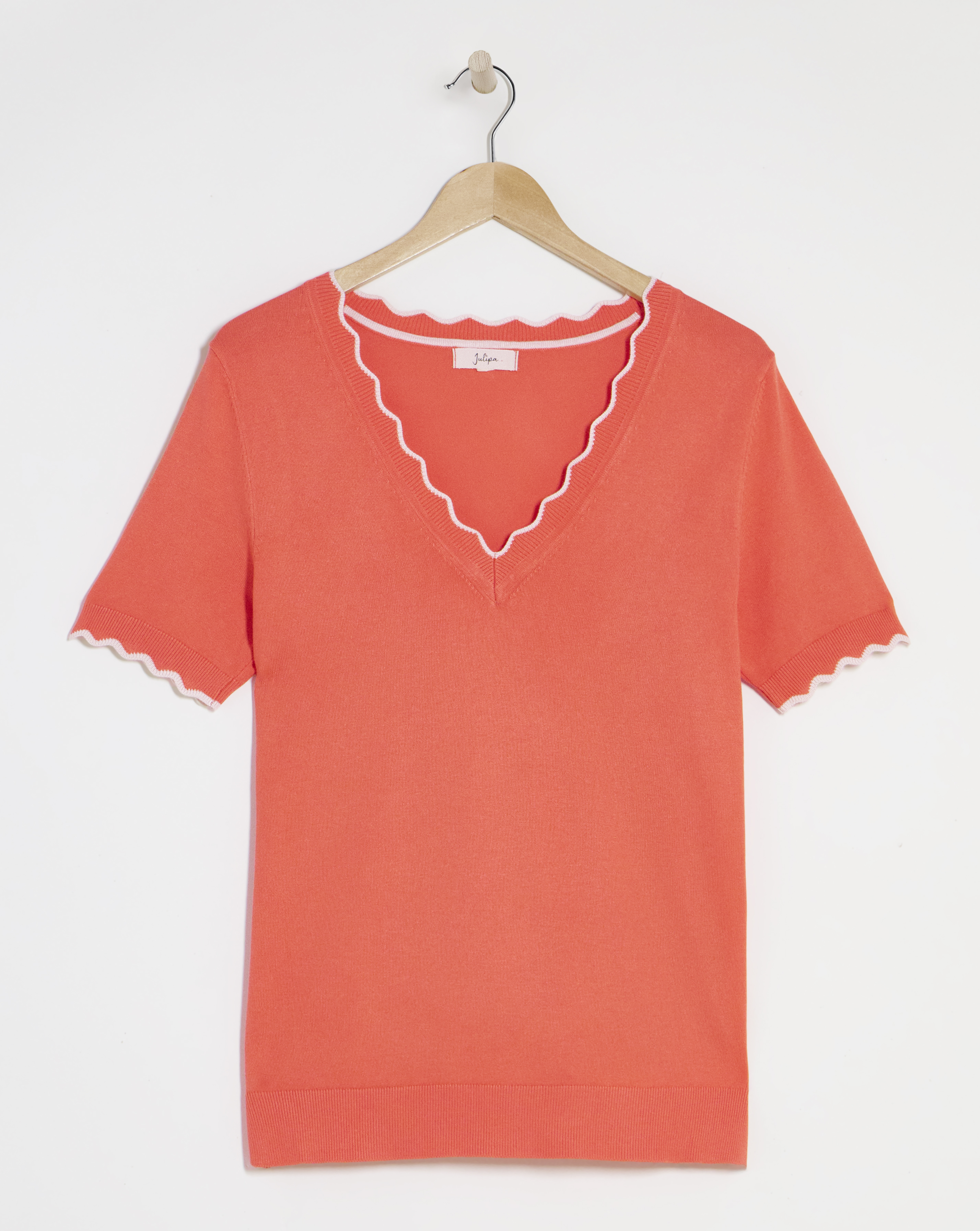 Julipa V Neck Short Sleeve Jumper