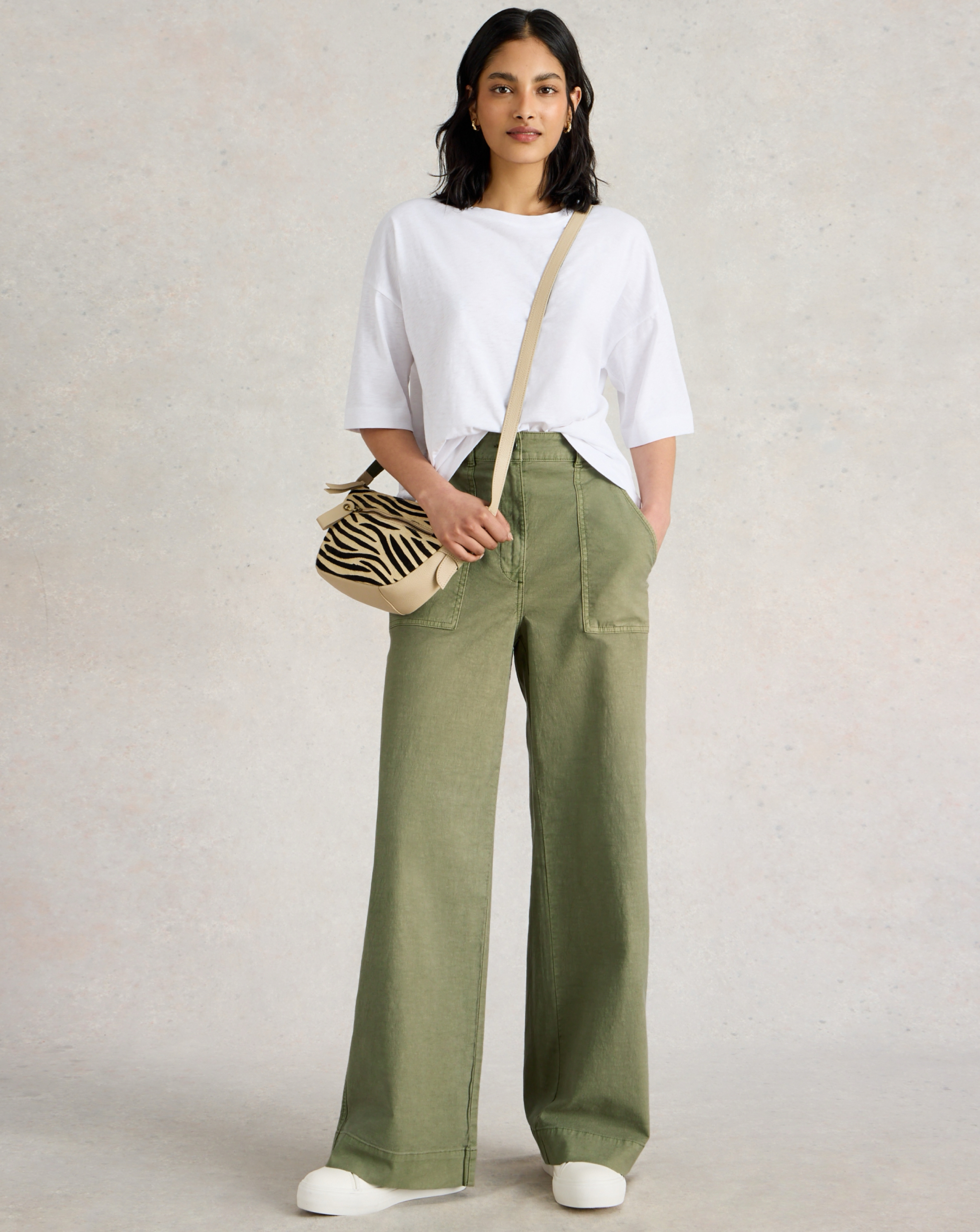 White Stuff Twister Wide Leg Trouser