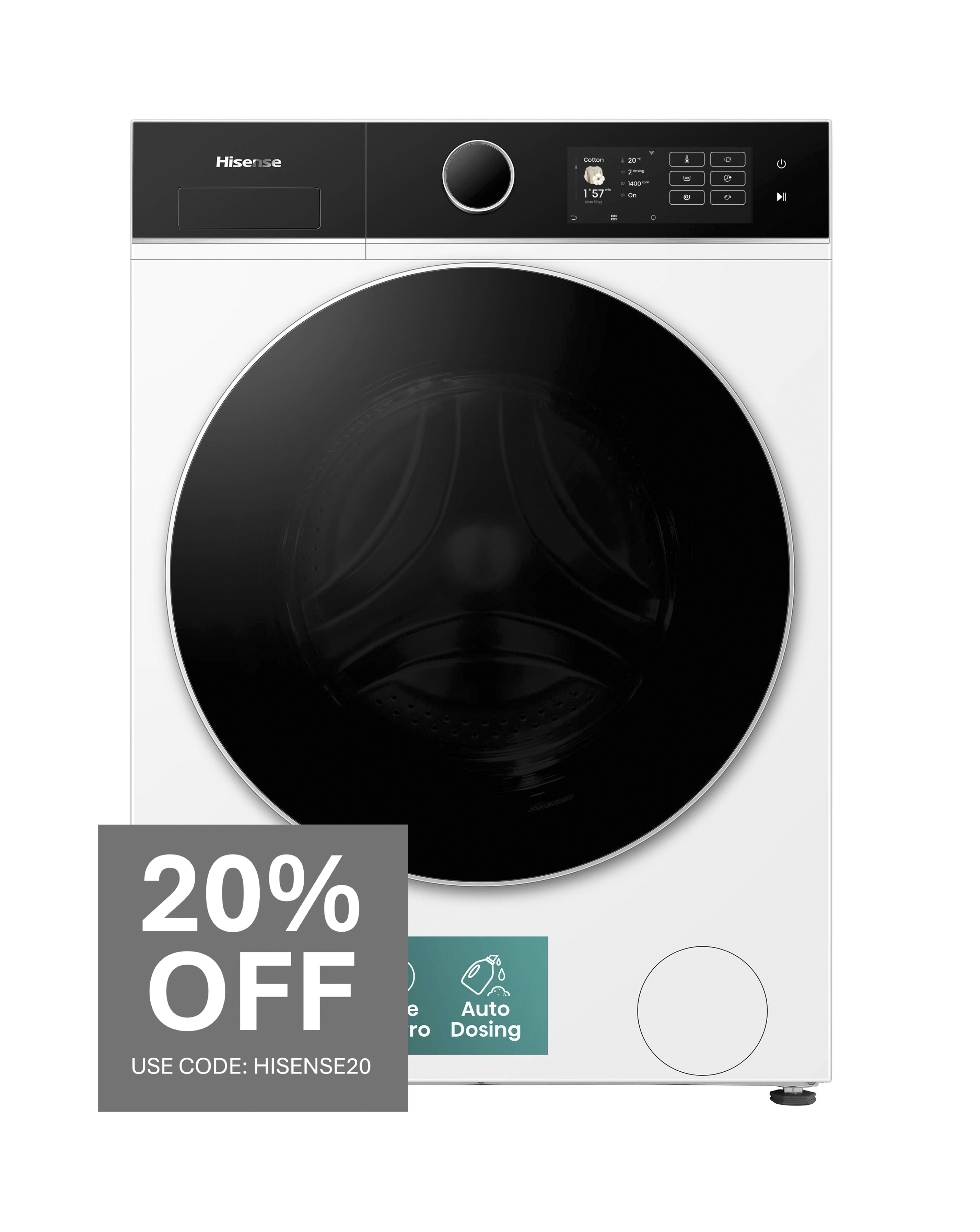 Hisense WF5I1245BWR White