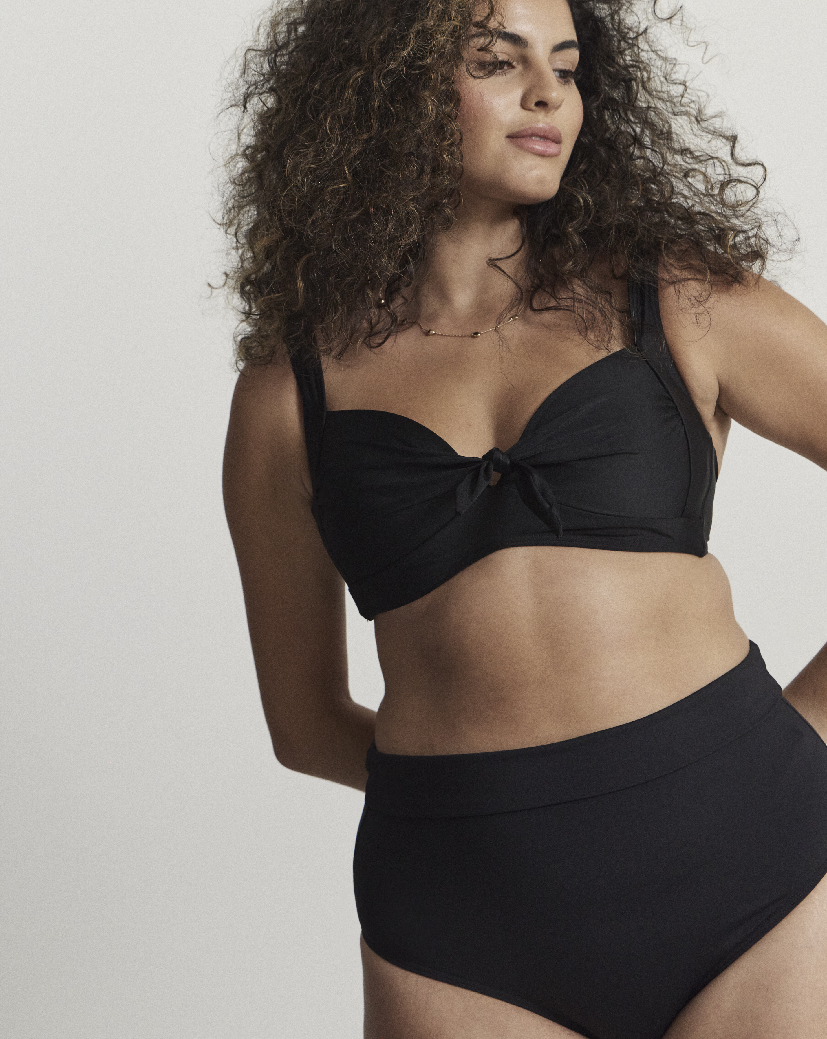 MAGISCULPT FoldOver Black Bikini Bottoms - Black - Size 10 - Women's