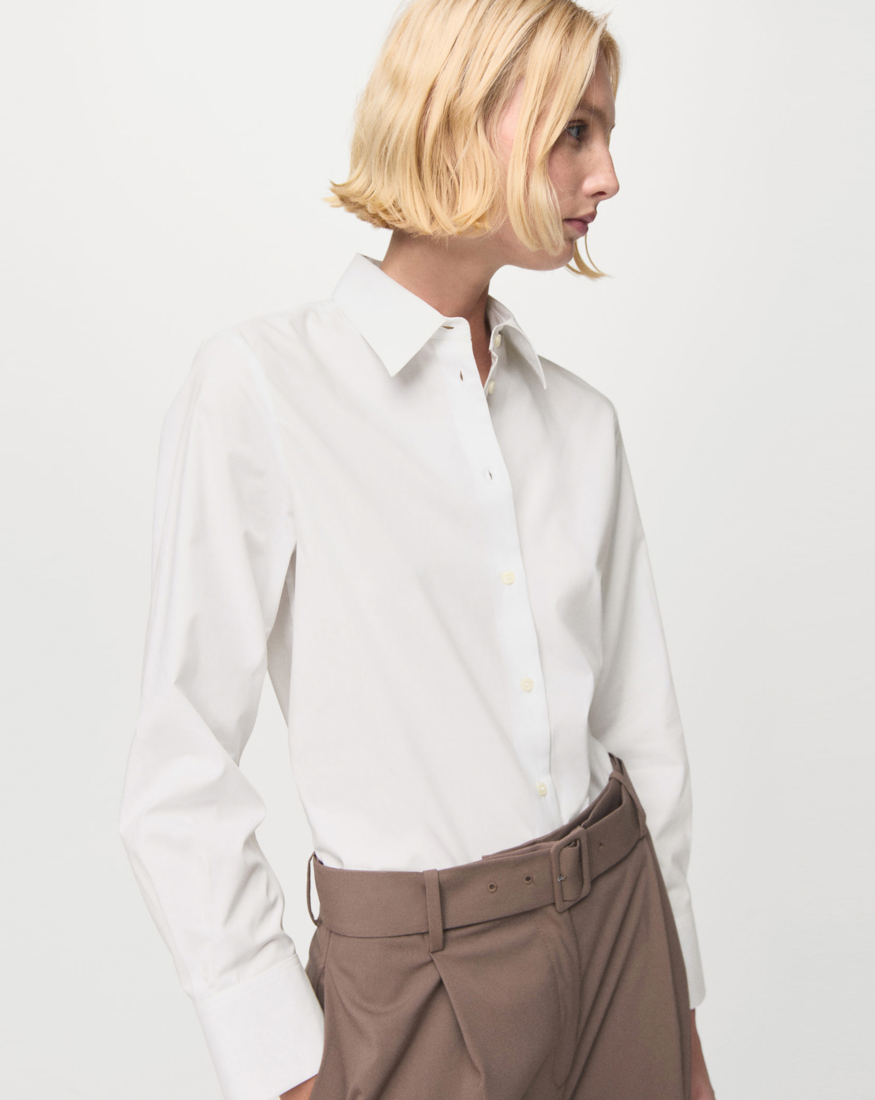 Mango Cotton And Lyocell Blend Shirt
